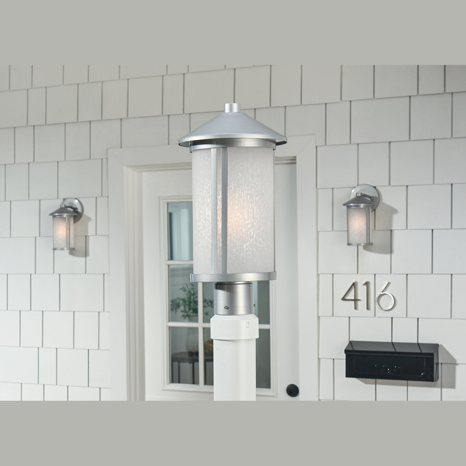 Kichler - 59101BA - One Light Outdoor Post Mount - Lombard - Brushed Aluminum