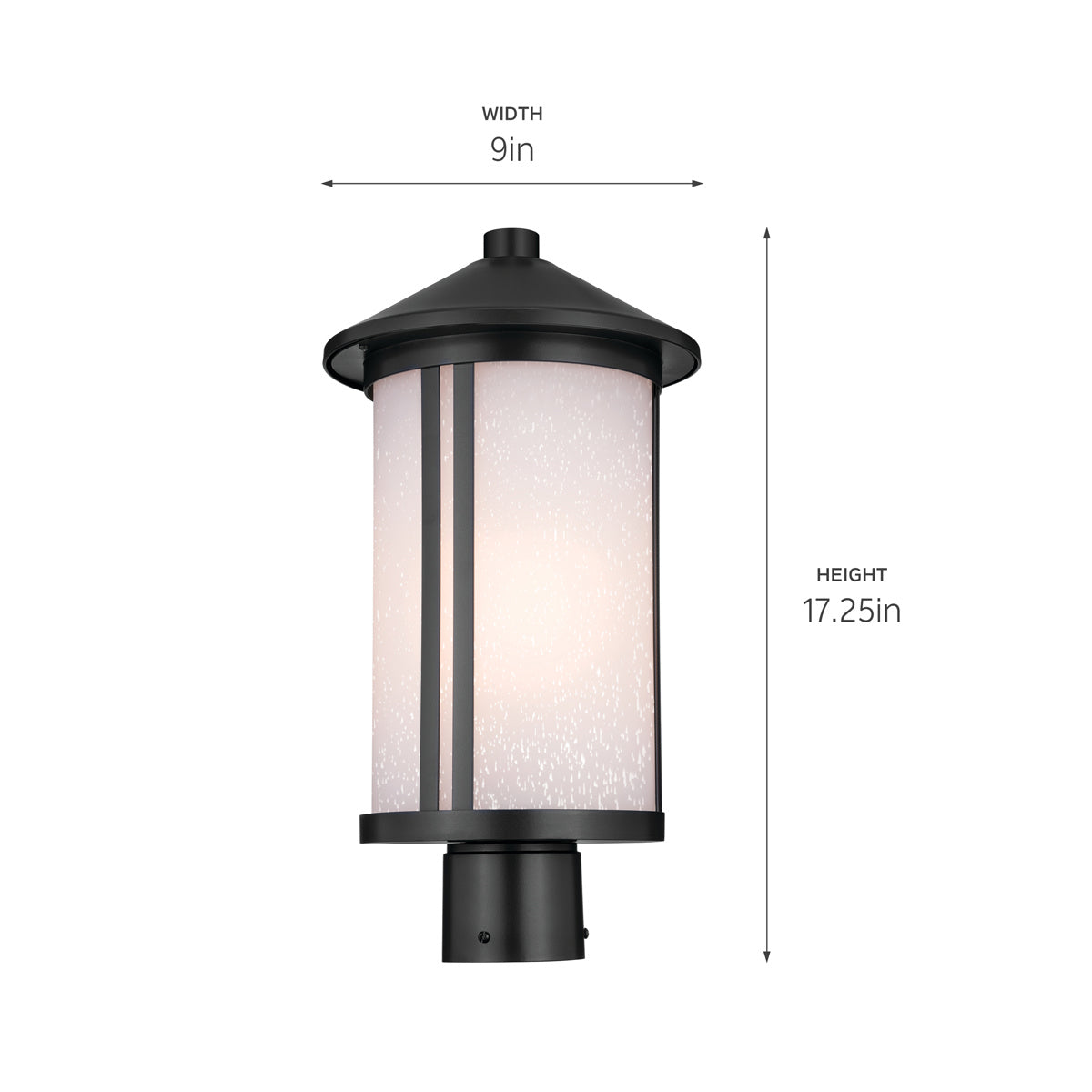 Kichler - 59101BK - One Light Outdoor Post Mount - Lombard - Black
