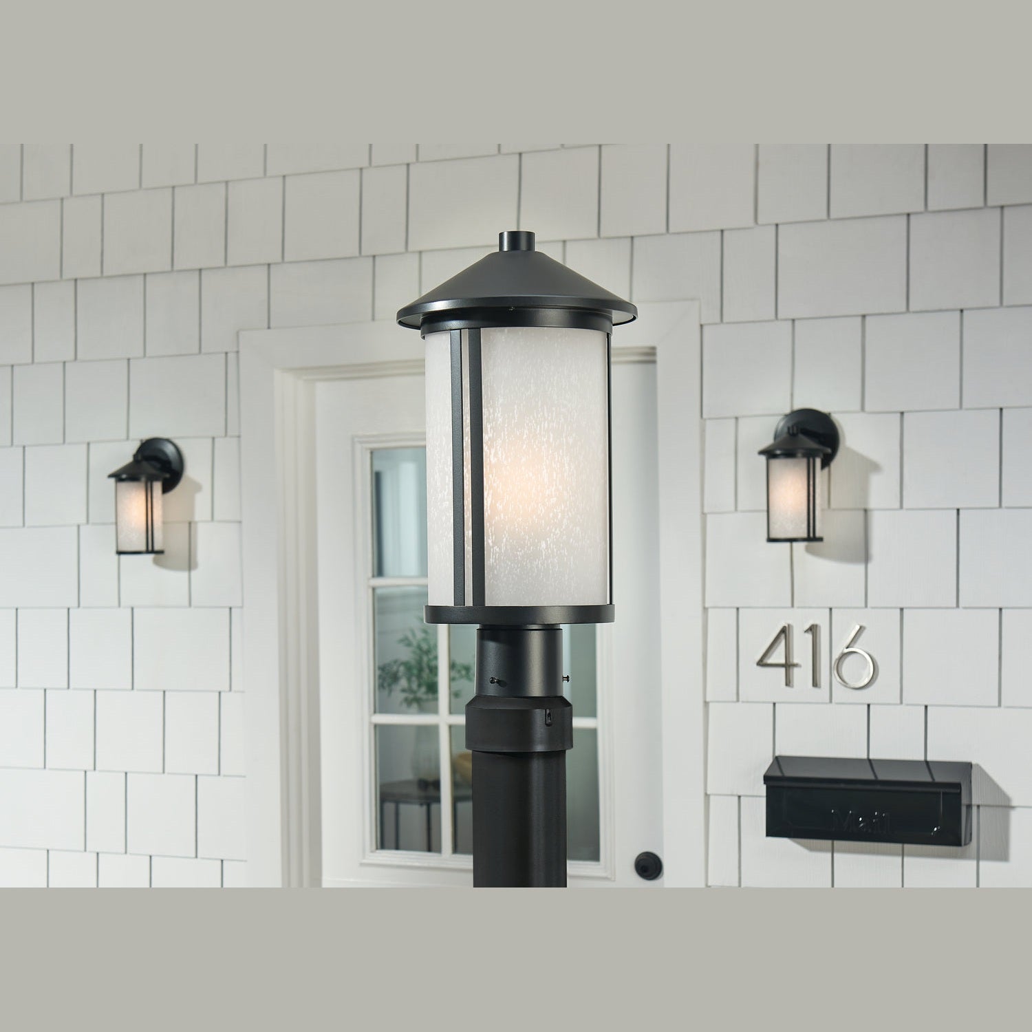 Kichler - 59101BK - One Light Outdoor Post Mount - Lombard - Black