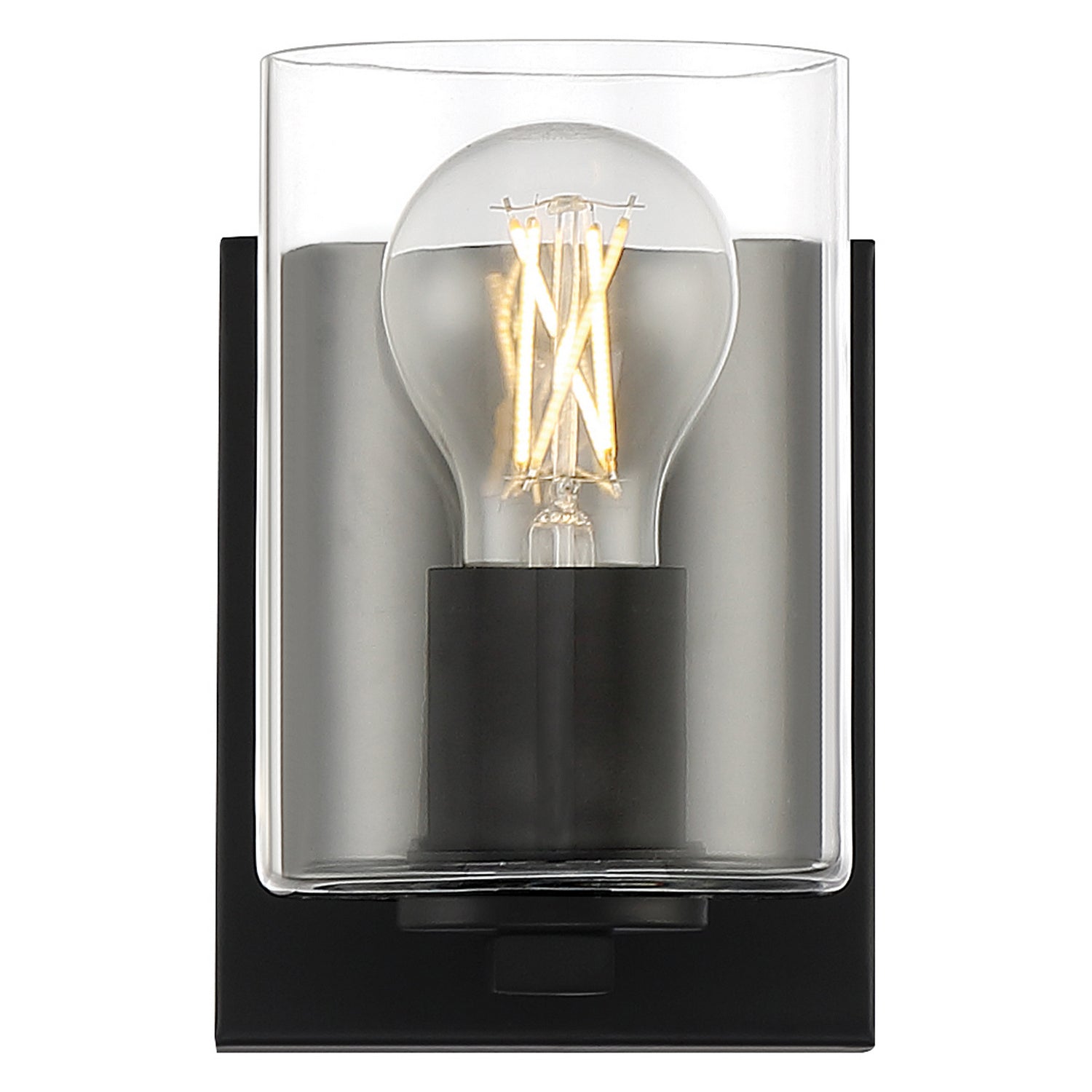 Access - 62580LEDDLP-MBL/CLR - LED Vanity Fixture - Oslo - Matte Black