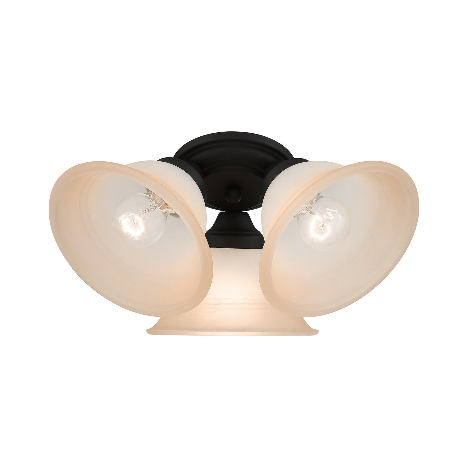 Livex Lighting - 40729-04 - Three Light Flush Mount - Wynnewood - Black