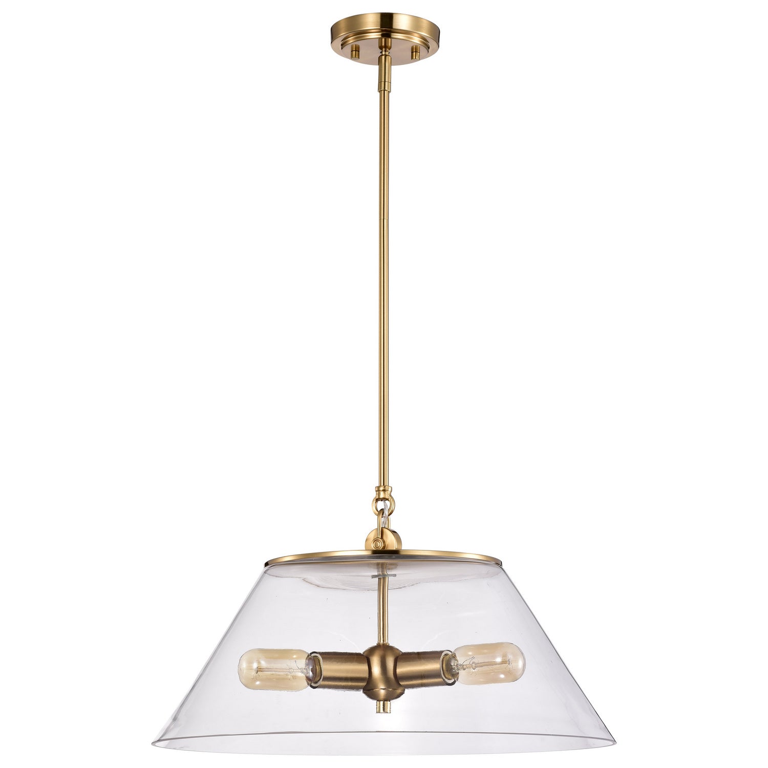 Nuvo Lighting - 60-7416 - Three Light Pendant - Dover - Vintage Brass