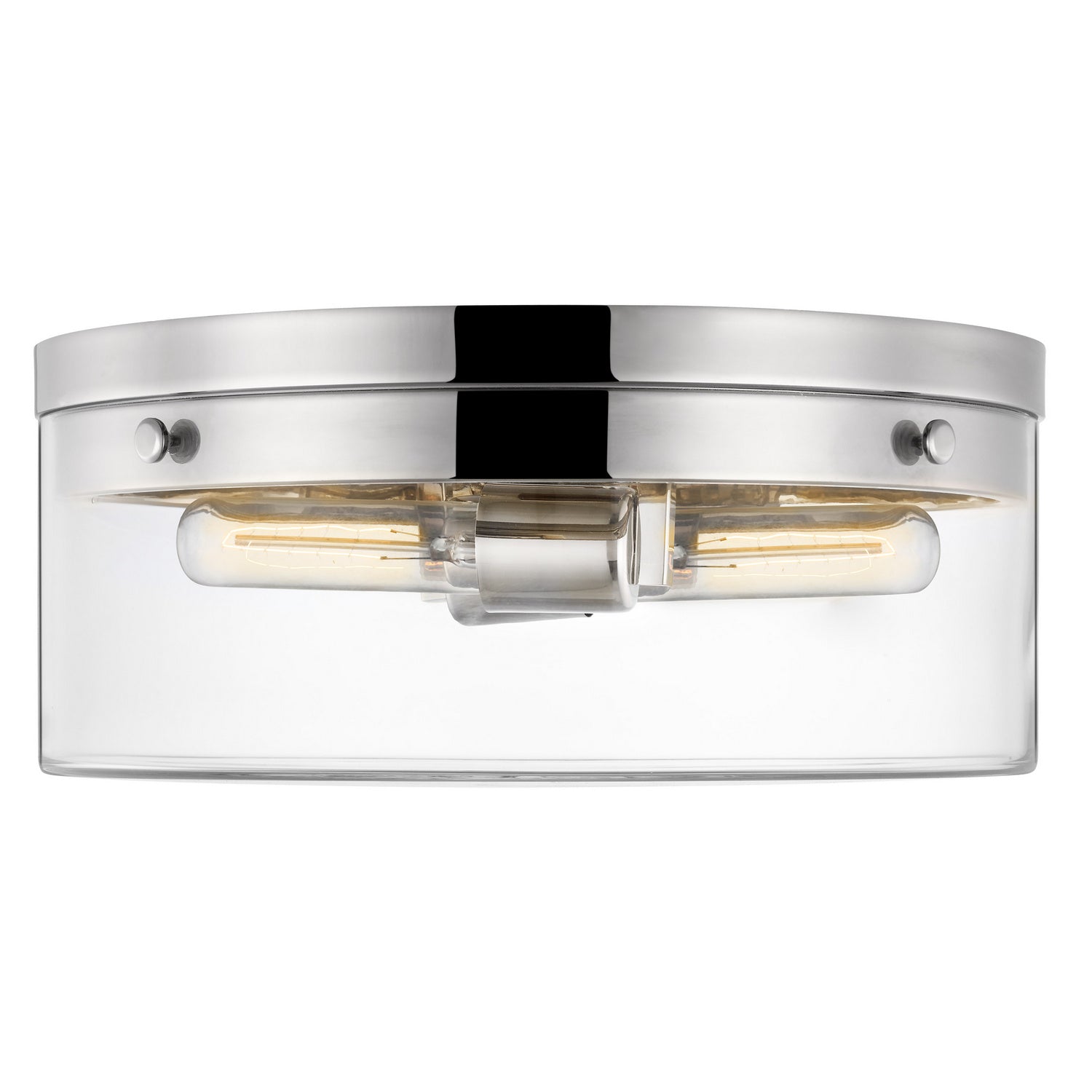 Nuvo Lighting - 60-7636 - Two Light Flush Mount - Intersection - Polished Nickel