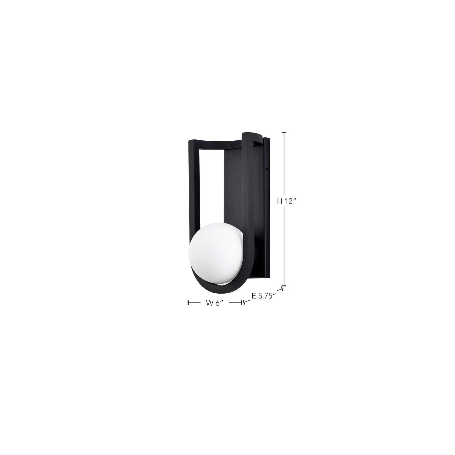 Nuvo Lighting - 62-1619 - LED Wall Lantern - Cradle - Matte Black