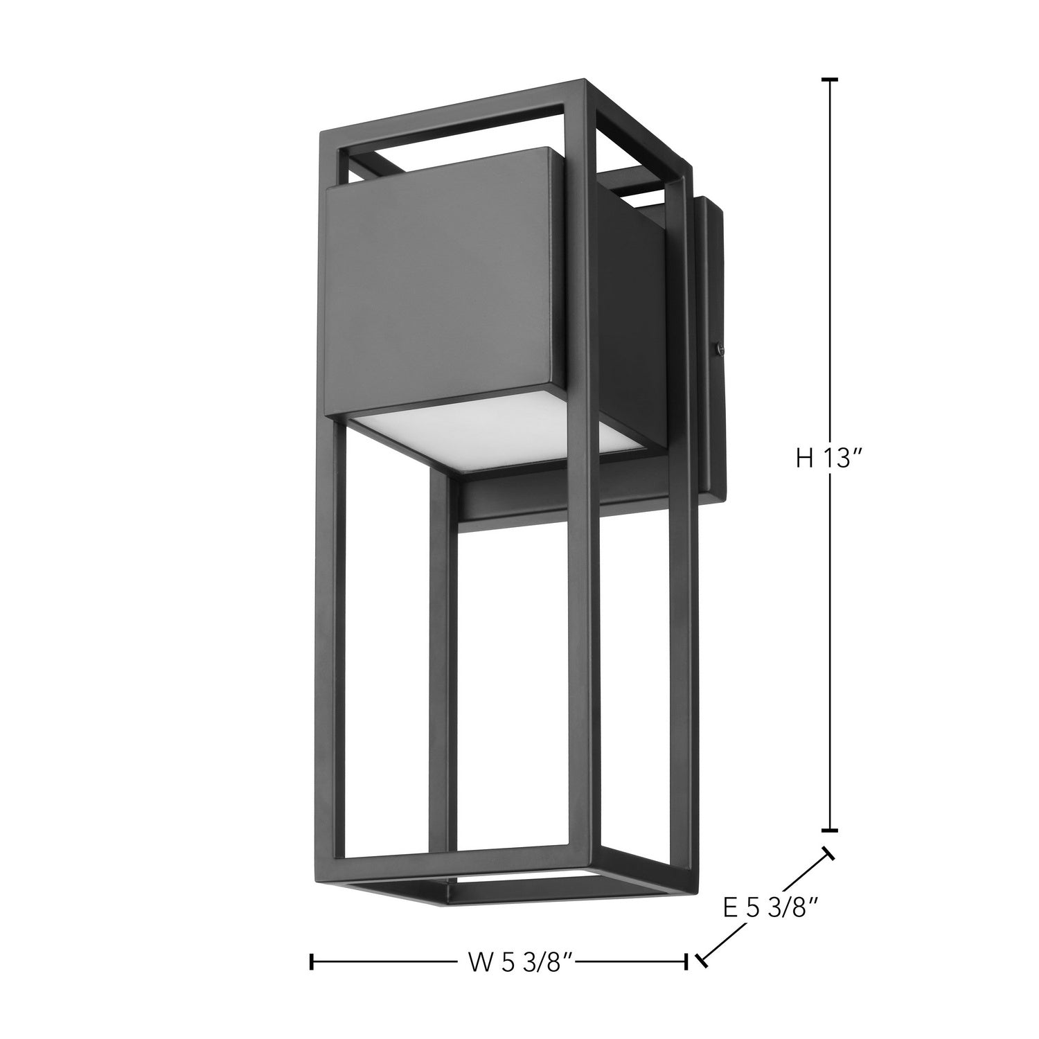Nuvo Lighting - 62-1654 - LED Wall Lantern - Supreme - Matte Black