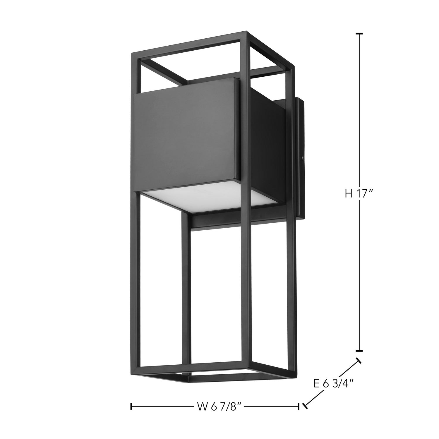 Nuvo Lighting - 62-1655 - LED Wall Lantern - Supreme - Matte Black