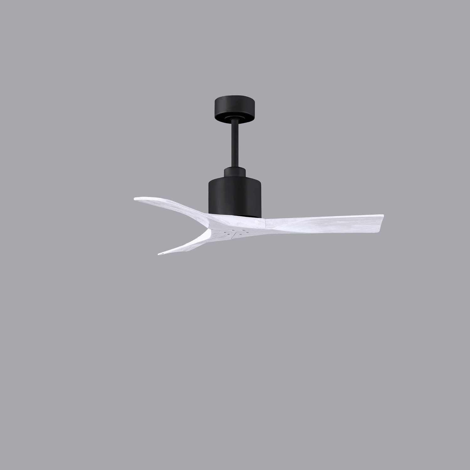Matthews Fan Company - NK-BK-MWH-42 - 42"Ceiling Fan - Nan - Matte Black