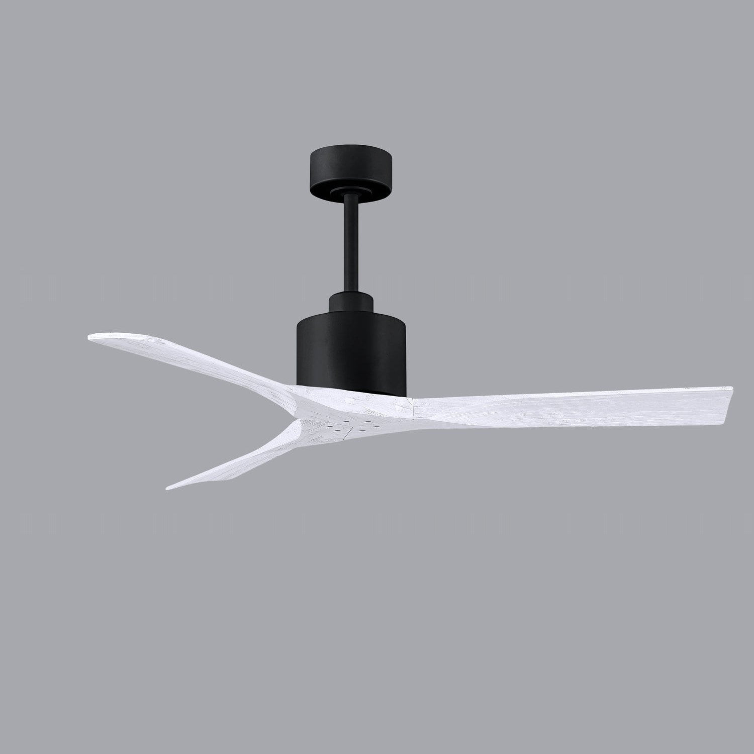 Matthews Fan Company - NK-BK-MWH-52 - 52"Ceiling Fan - Nan - Matte Black