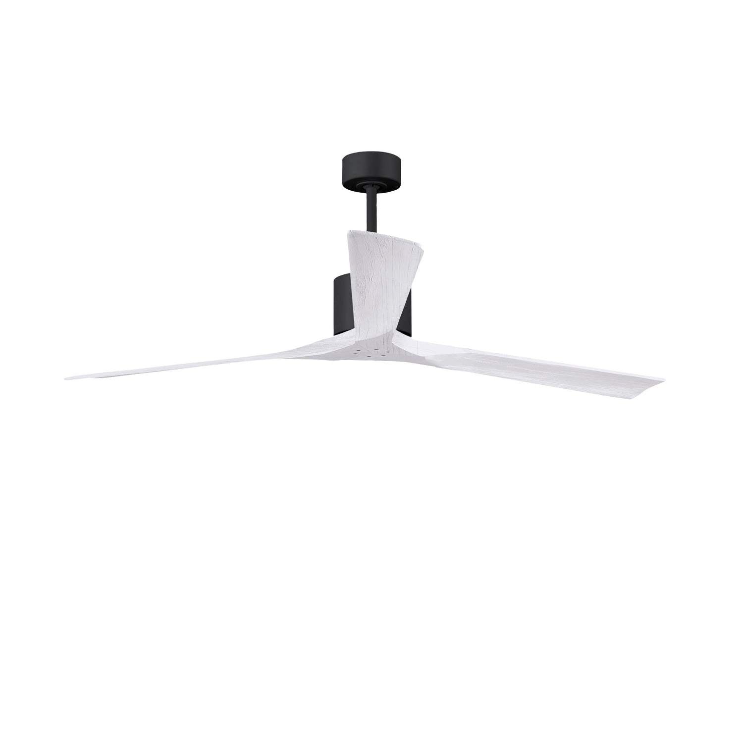 Matthews Fan Company - NKXL-BK-MWH-72 - 72"Ceiling Fan - Nan XL - Matte Black