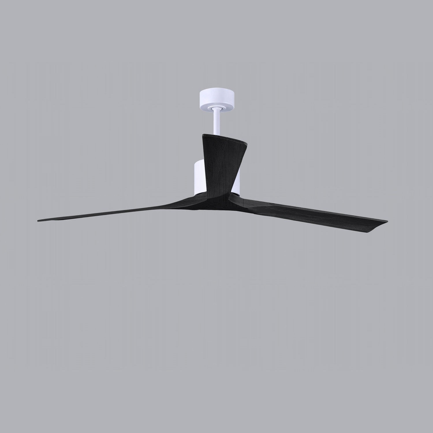Matthews Fan Company - NKXL-MWH-BK-72 - 72"Ceiling Fan - Nan XL - Matte White