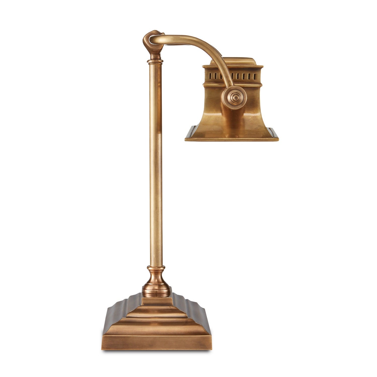 Currey and Company - 6000-0758 - One Light Table Lamp - Malvasia Collection - Vintage Brass