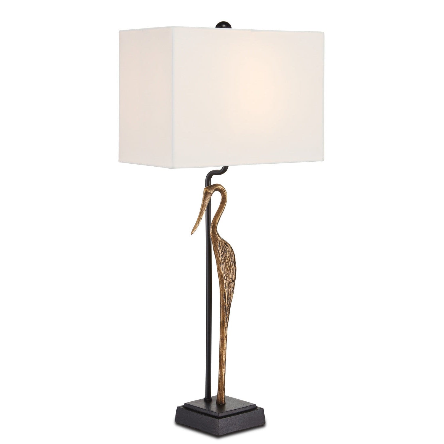 Currey and Company - 6000-0759 - One Light Table Lamp - Antigone Brass Table Lamp - Antique Brass/Black