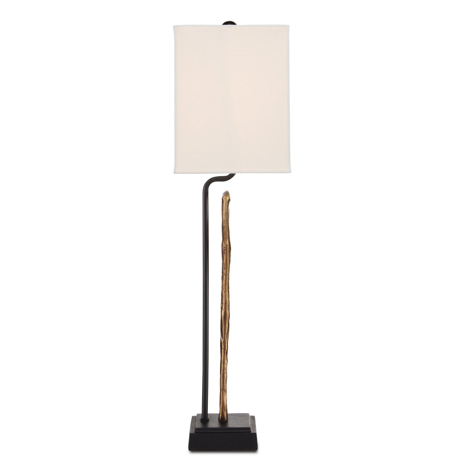 Currey and Company - 6000-0759 - One Light Table Lamp - Antigone Brass Table Lamp - Antique Brass/Black