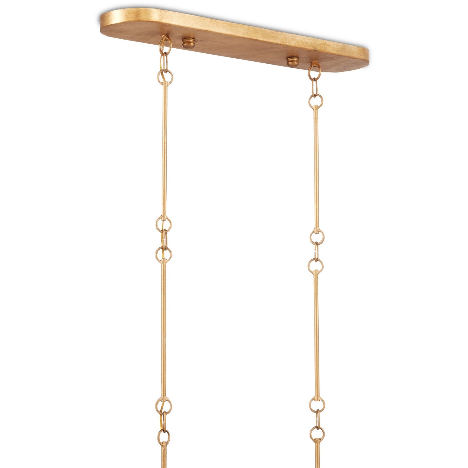 Currey and Company - 9000-0853 - Six Light Chandelier - Grand Lotus Collection - Satin Black/Contemporary Gold Leaf