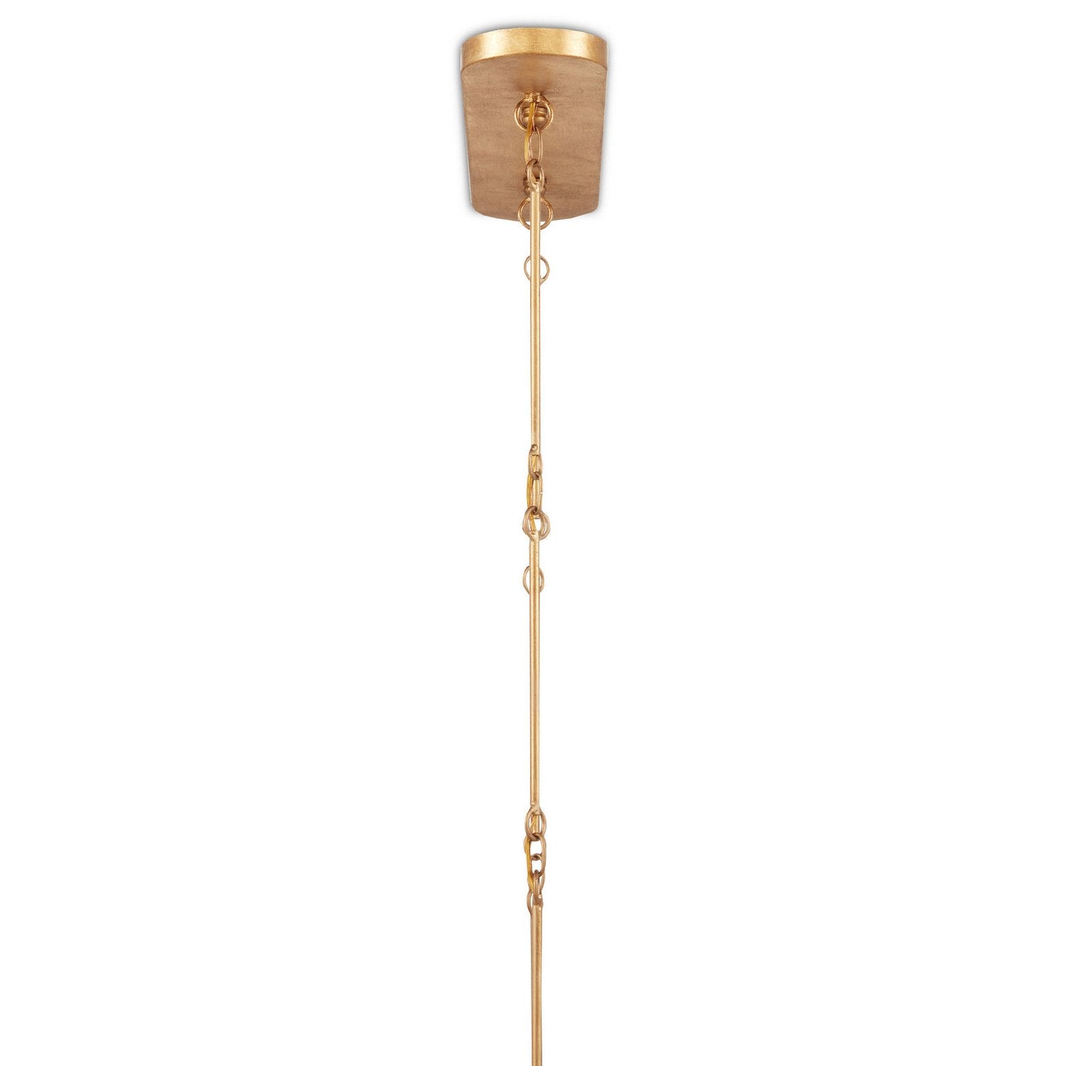 Currey and Company - 9000-0854 - Six Light Chandelier - Grand Lotus Collection - Sugar White/Contemporary Gold Leaf