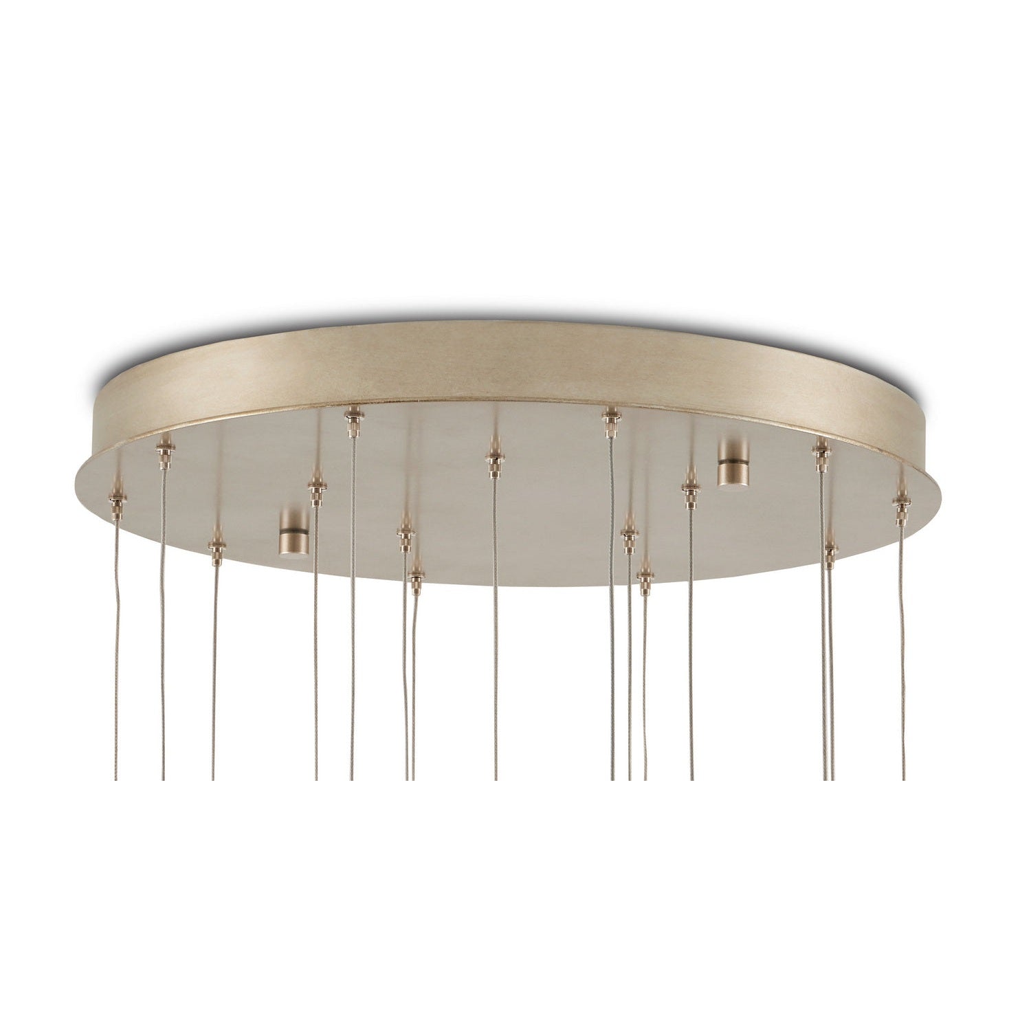 Currey and Company - 9000-0891 - 15 Light Pendant - Daze Collection - White/Antique Brass