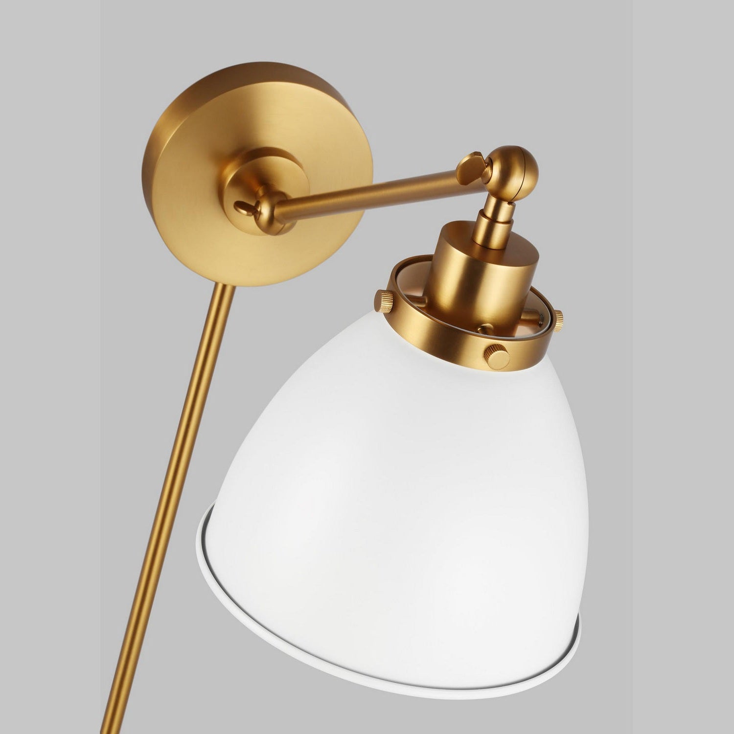 Visual Comfort Studio - CW1131MWTBBS - One Light Wall Sconce - Wellfleet - Matte White and Burnished Brass