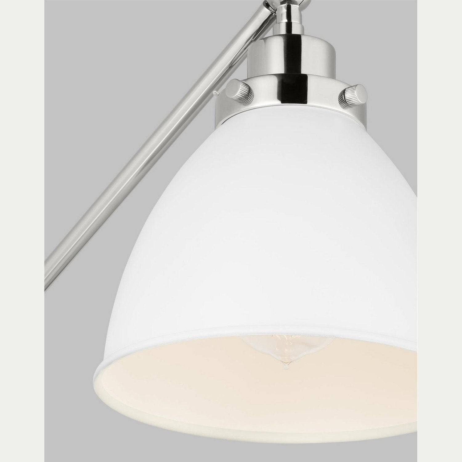 Visual Comfort Studio - CW1131MWTPN - One Light Wall Sconce - Wellfleet - Matte White and Polished Nickel