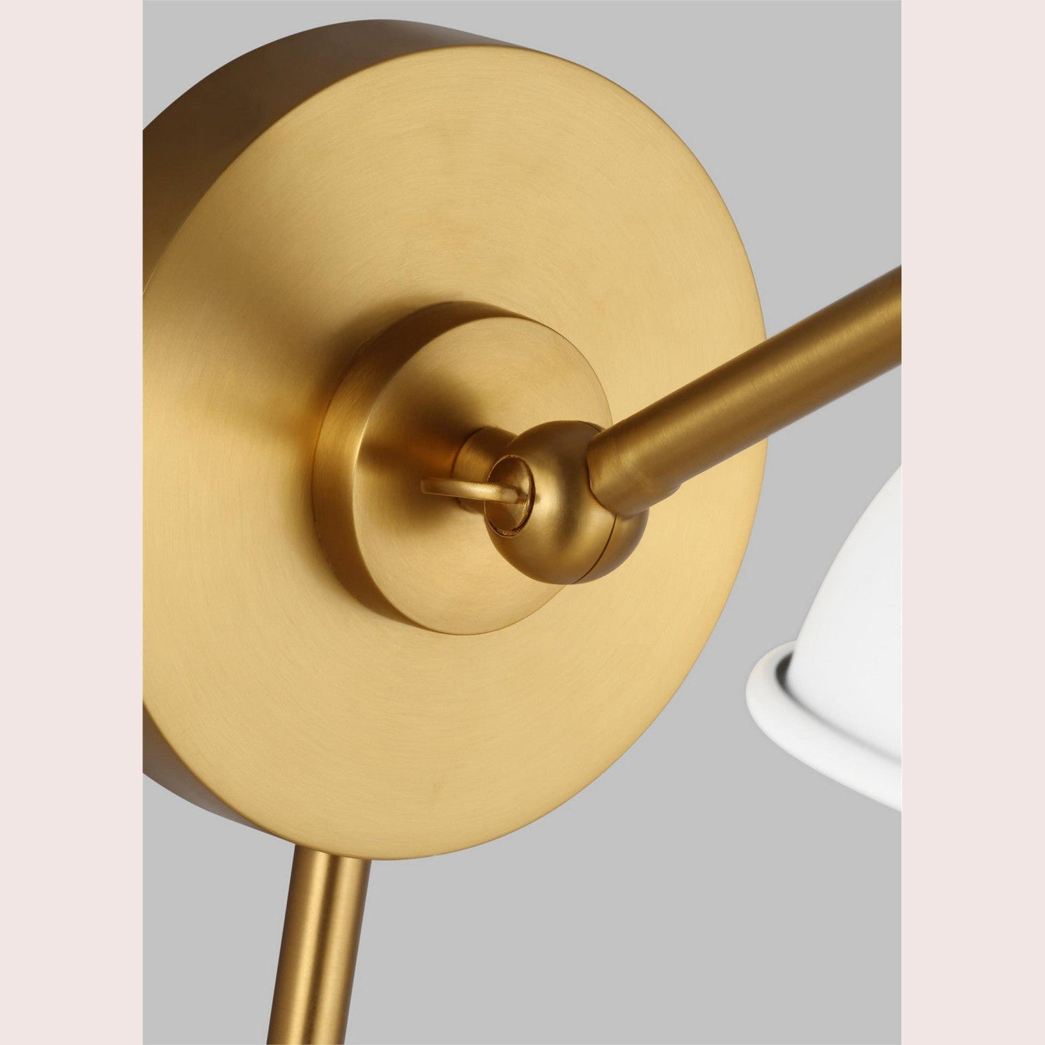 Visual Comfort Studio - CW1141MWTBBS - One Light Wall Sconce - Wellfleet - Matte White and Burnished Brass