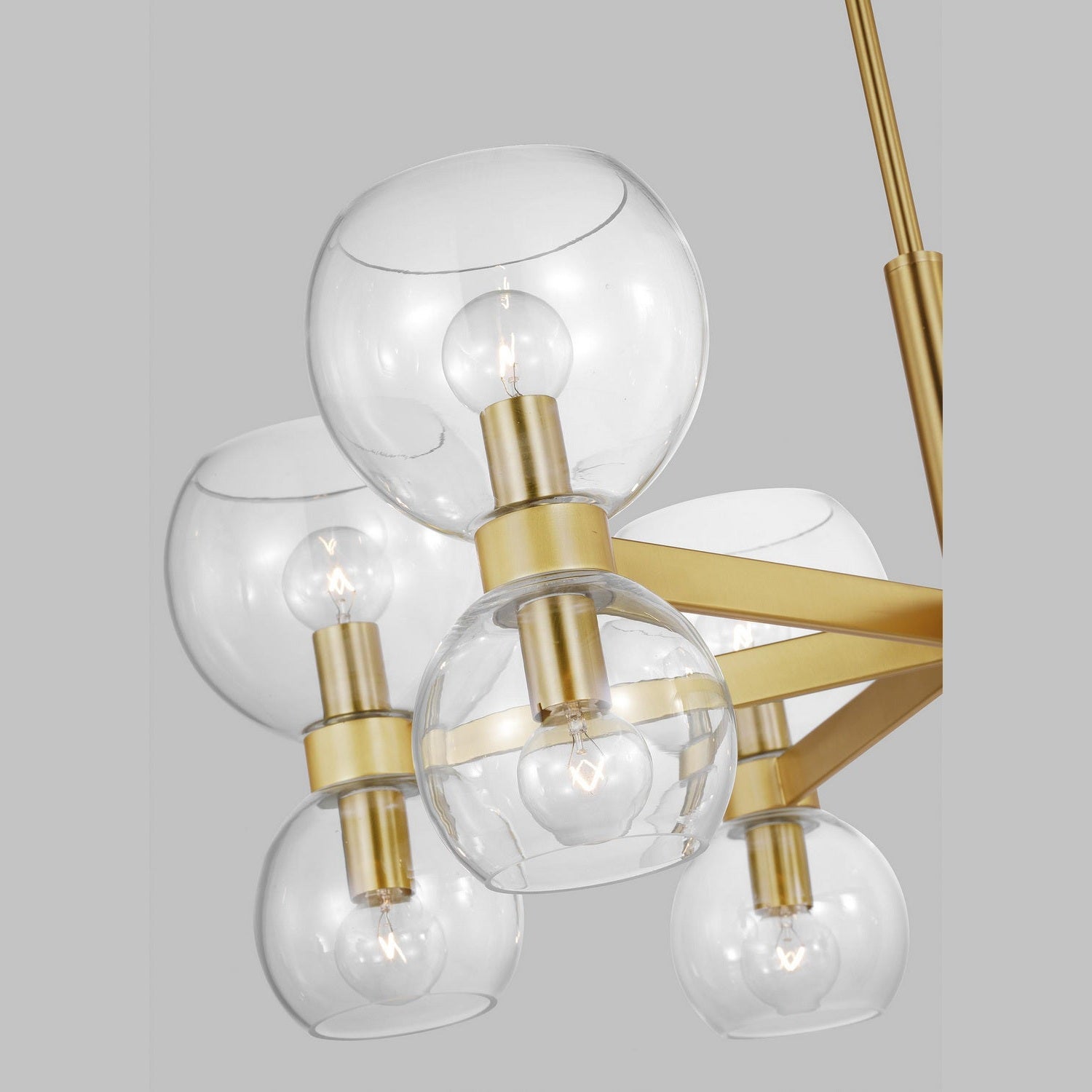 Visual Comfort Studio - KSC10212BBSCG - Six Light Chandelier - Londyn - Burnished Brass with Clear Glass