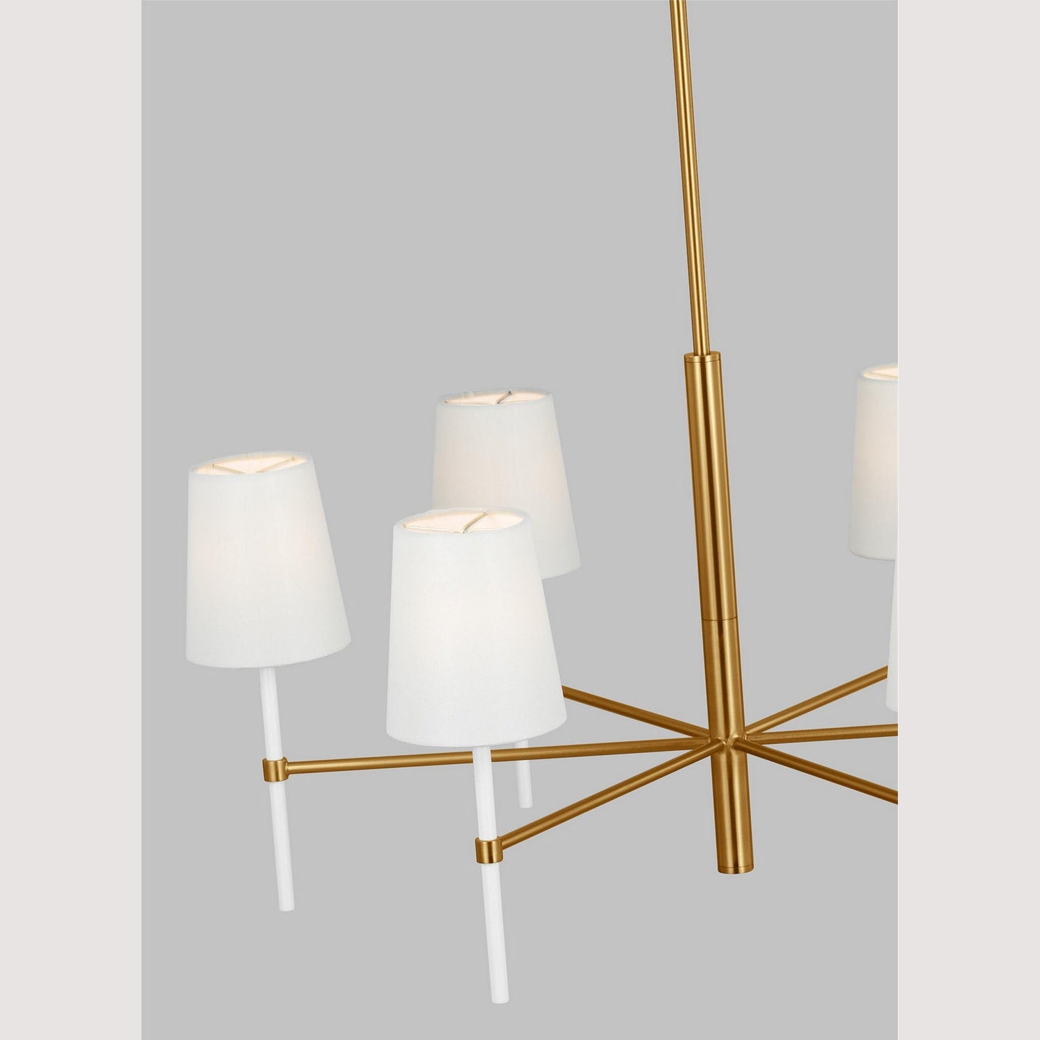 Visual Comfort Studio - KSC1086BBSGW - Six Light Chandelier - Monroe - Burnished Brass