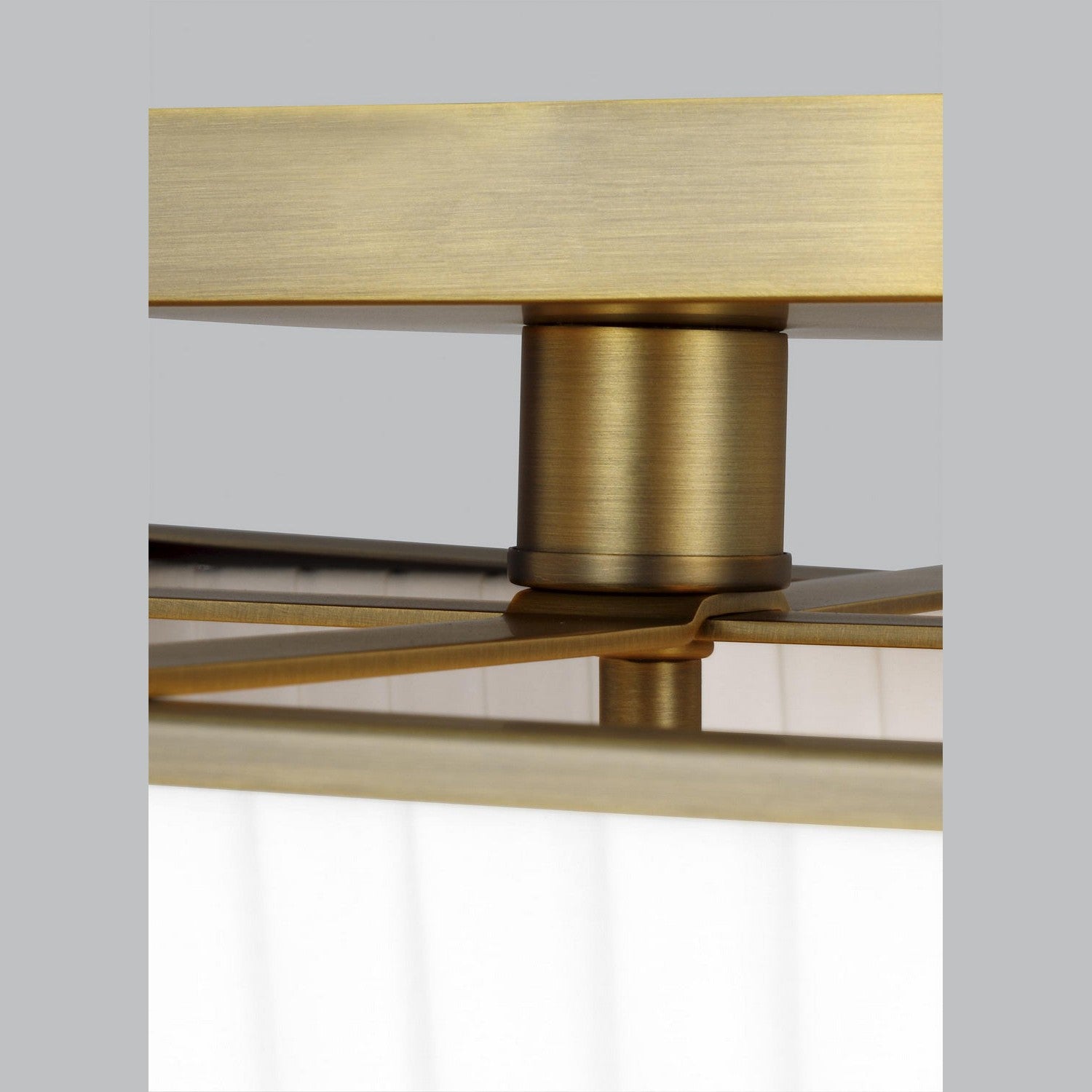 Visual Comfort Studio - LF1044TWB - Four Light Flush Mount - Esther - Time Worn Brass
