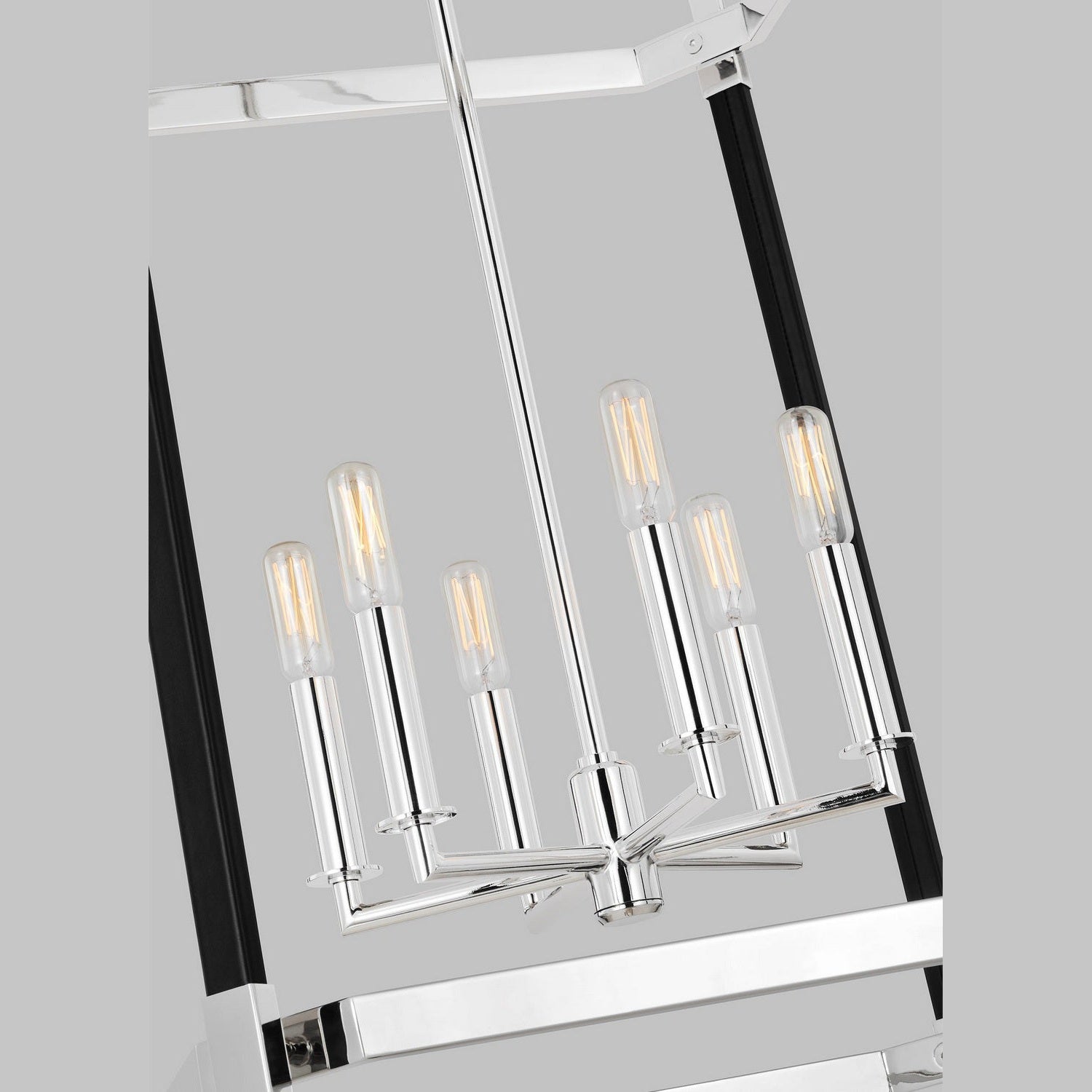 Visual Comfort Studio - LC1156PN - Six Light Lantern - Hadley - Polished Nickel