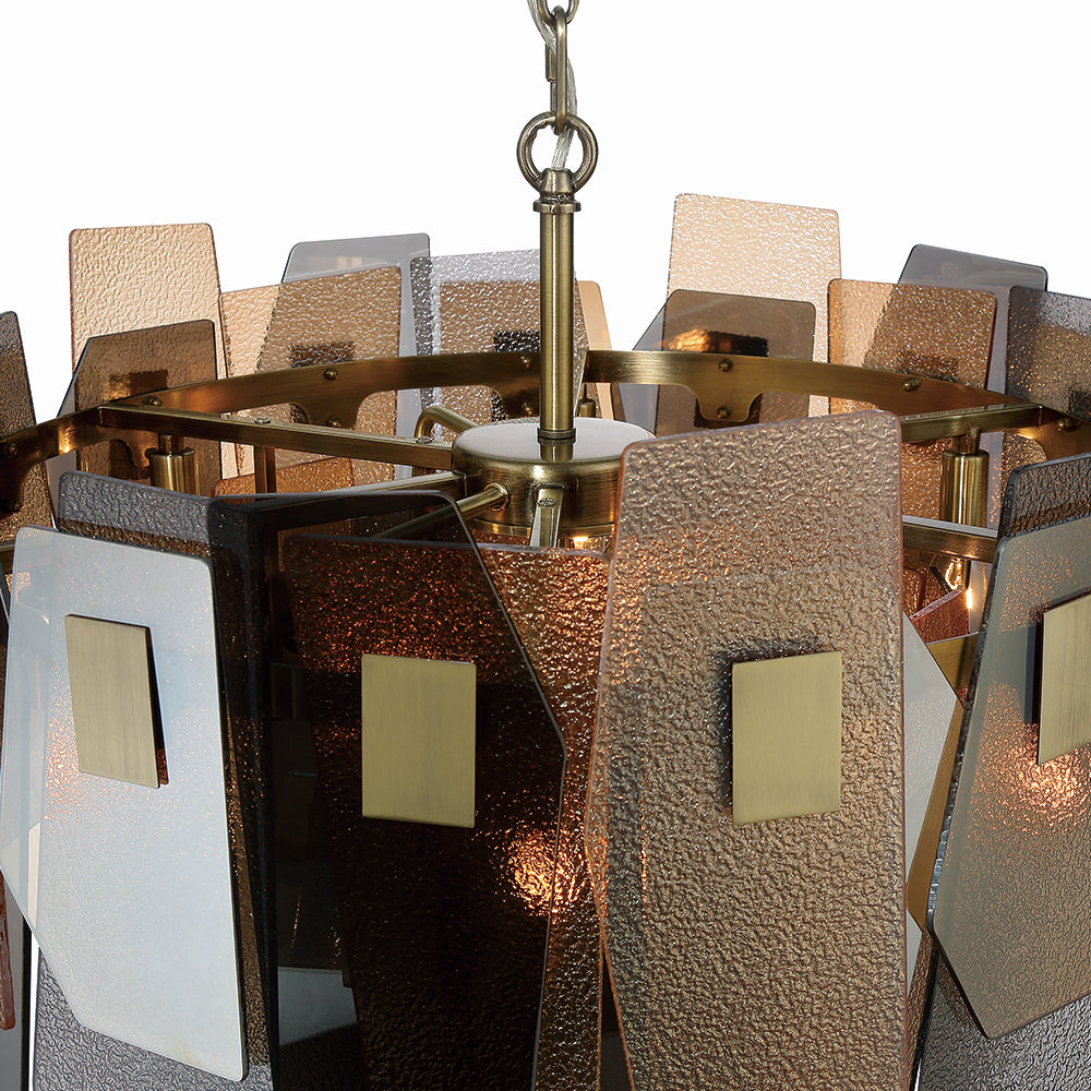 Eurofase - 43875-016 - Ten Light Chandelier - Cocolina - Brass