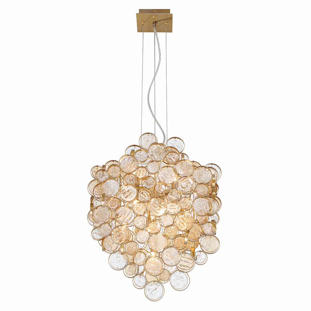 Eurofase - 34030-026 - Seven Light Chandelier - Trento - Gold
