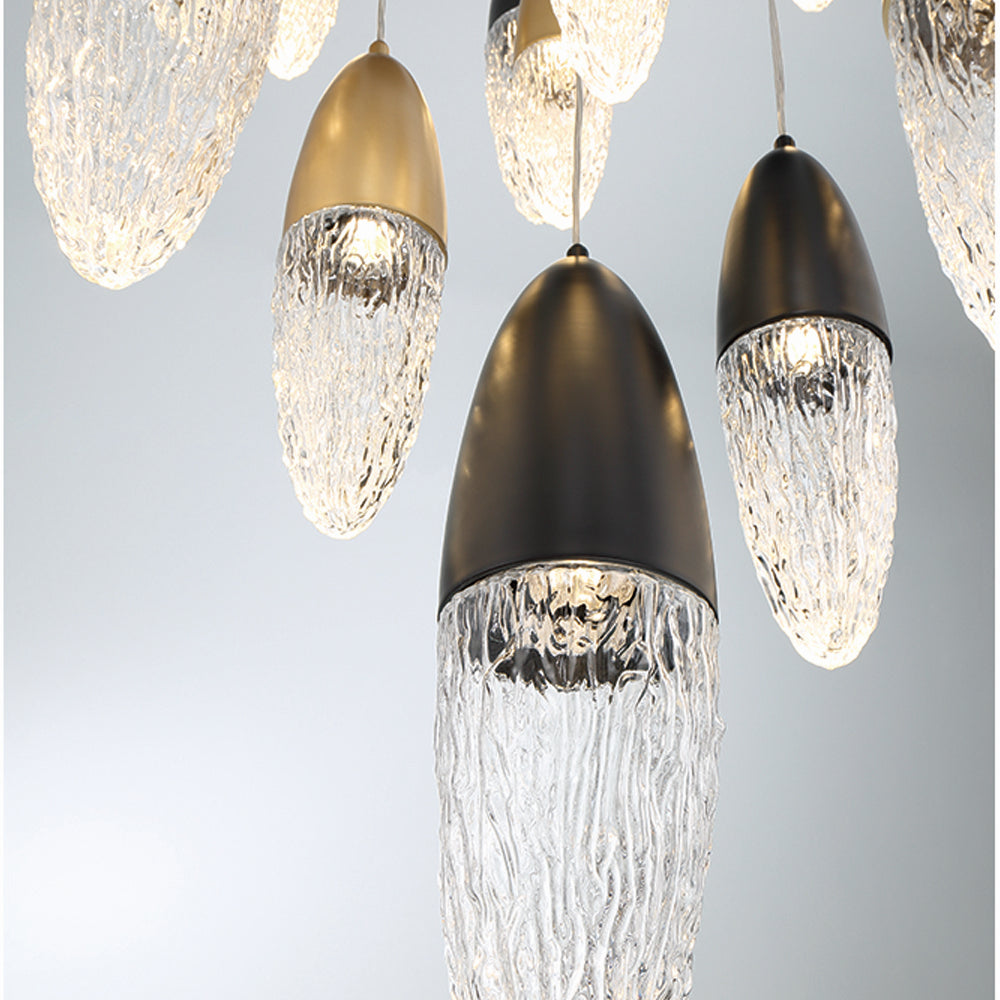 Eurofase - 43859-041 - 12 Light Chandelier - Ecrou - Gold-Black