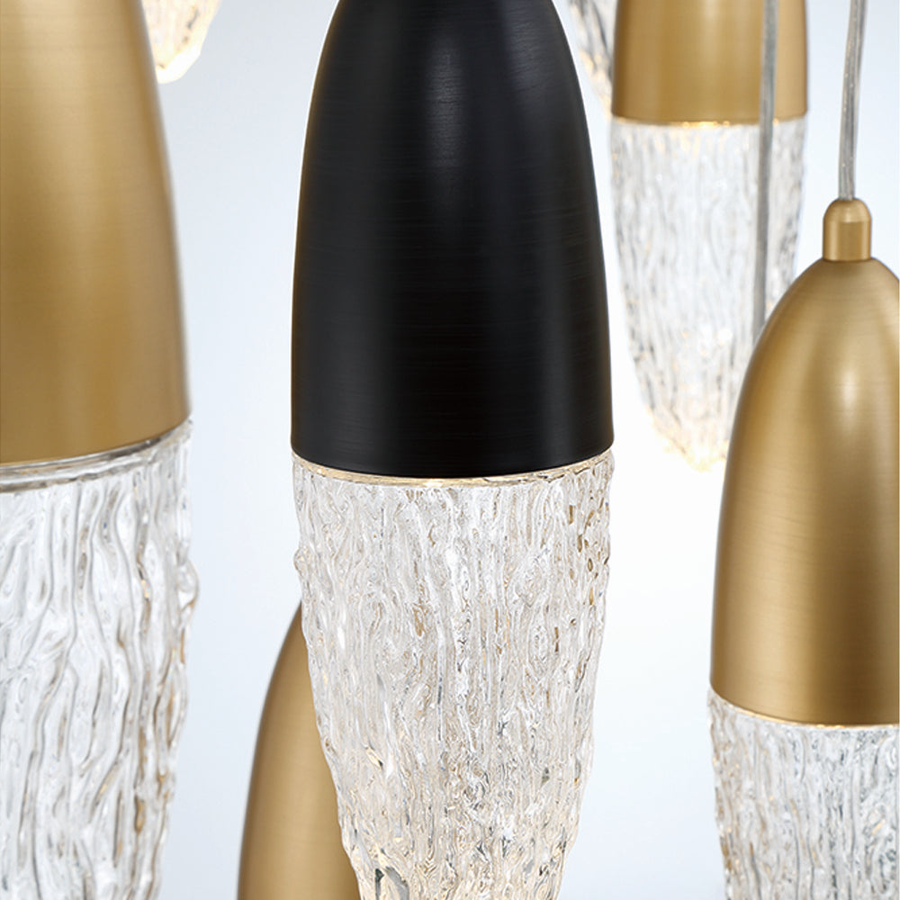 Eurofase - 43859-041 - 12 Light Chandelier - Ecrou - Gold-Black