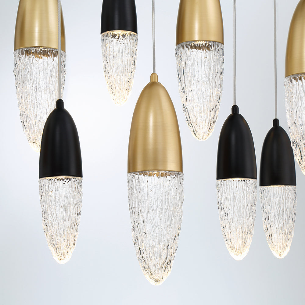 Eurofase - 43861-042 - 20 Light Chandelier - Ecrou - Gold-Black