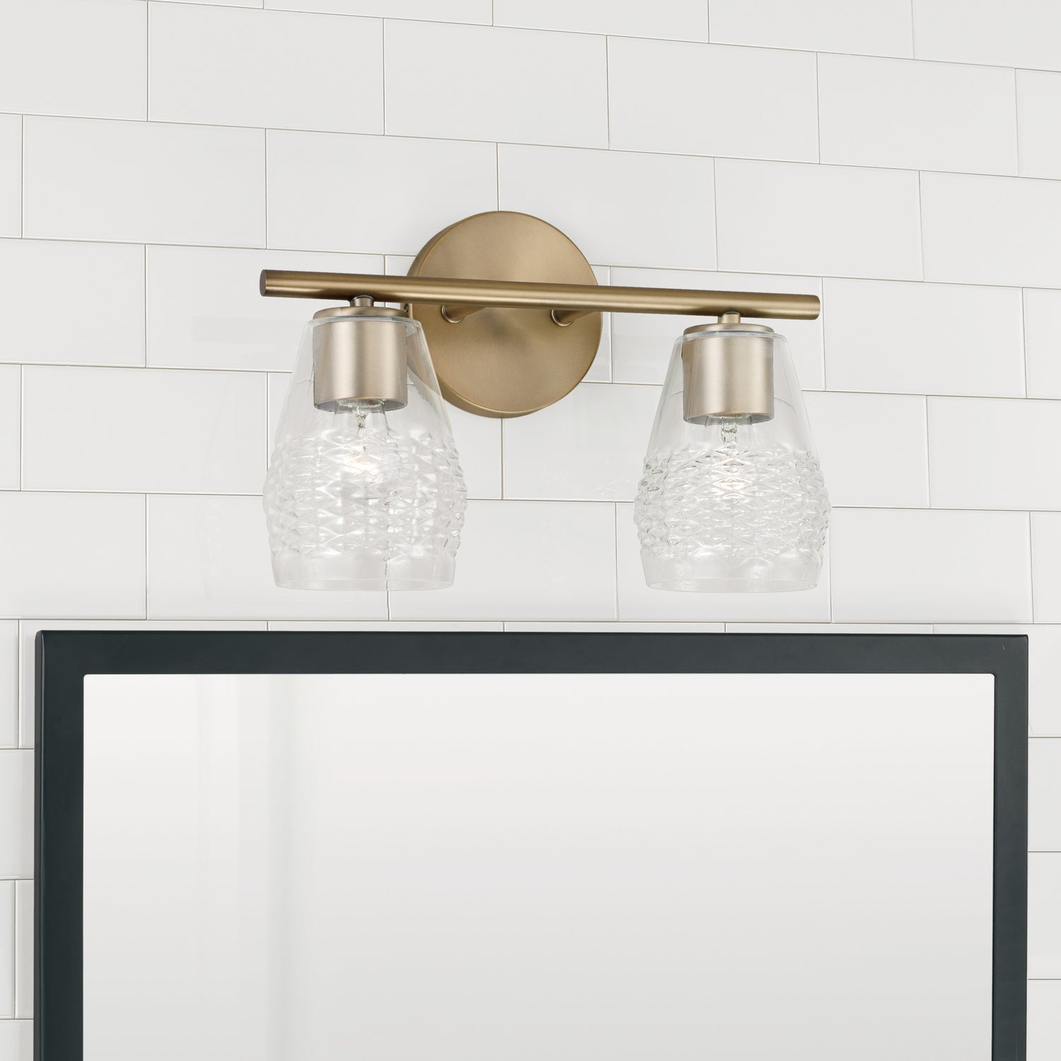 Capital Lighting - 145021AD-524 - Two Light Vanity - Dena - Aged Brass