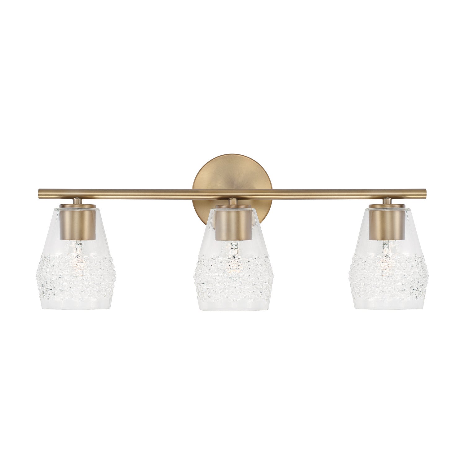 Capital Lighting - 145031AD-524 - Three Light Vanity - Dena - Aged Brass