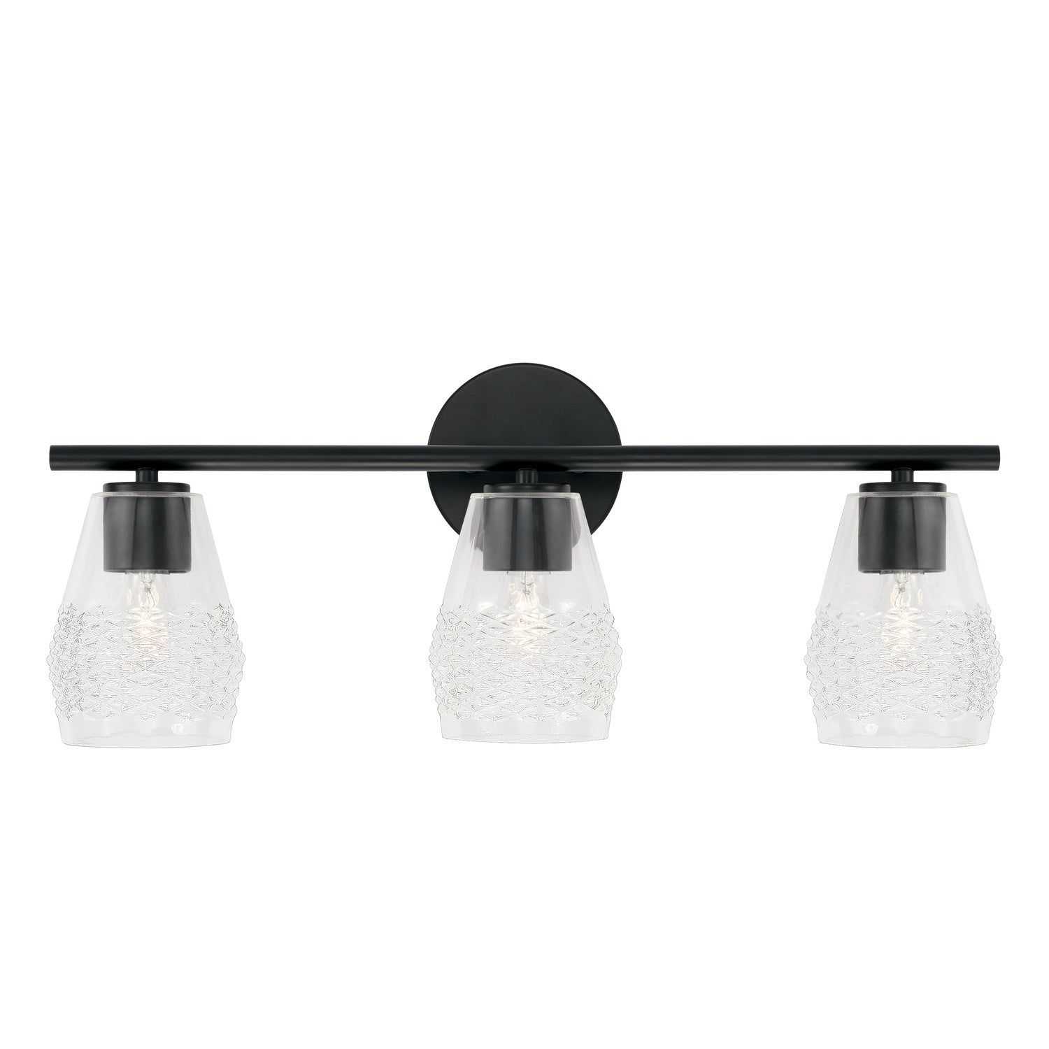 Capital Lighting - 145031MB-524 - Three Light Vanity - Dena - Matte Black