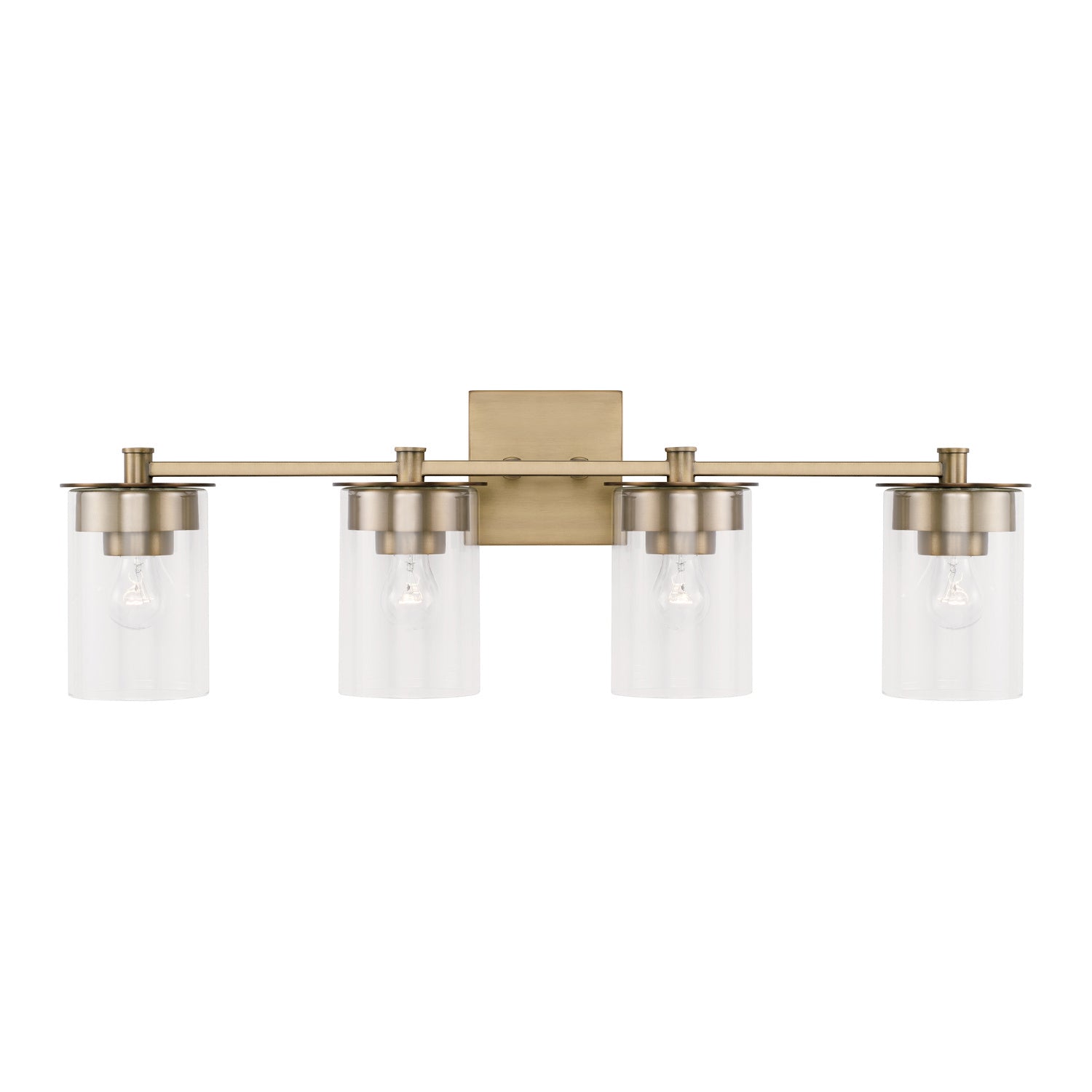 Capital Lighting - 146841AD-532 - Four Light Vanity - Mason - Aged Brass