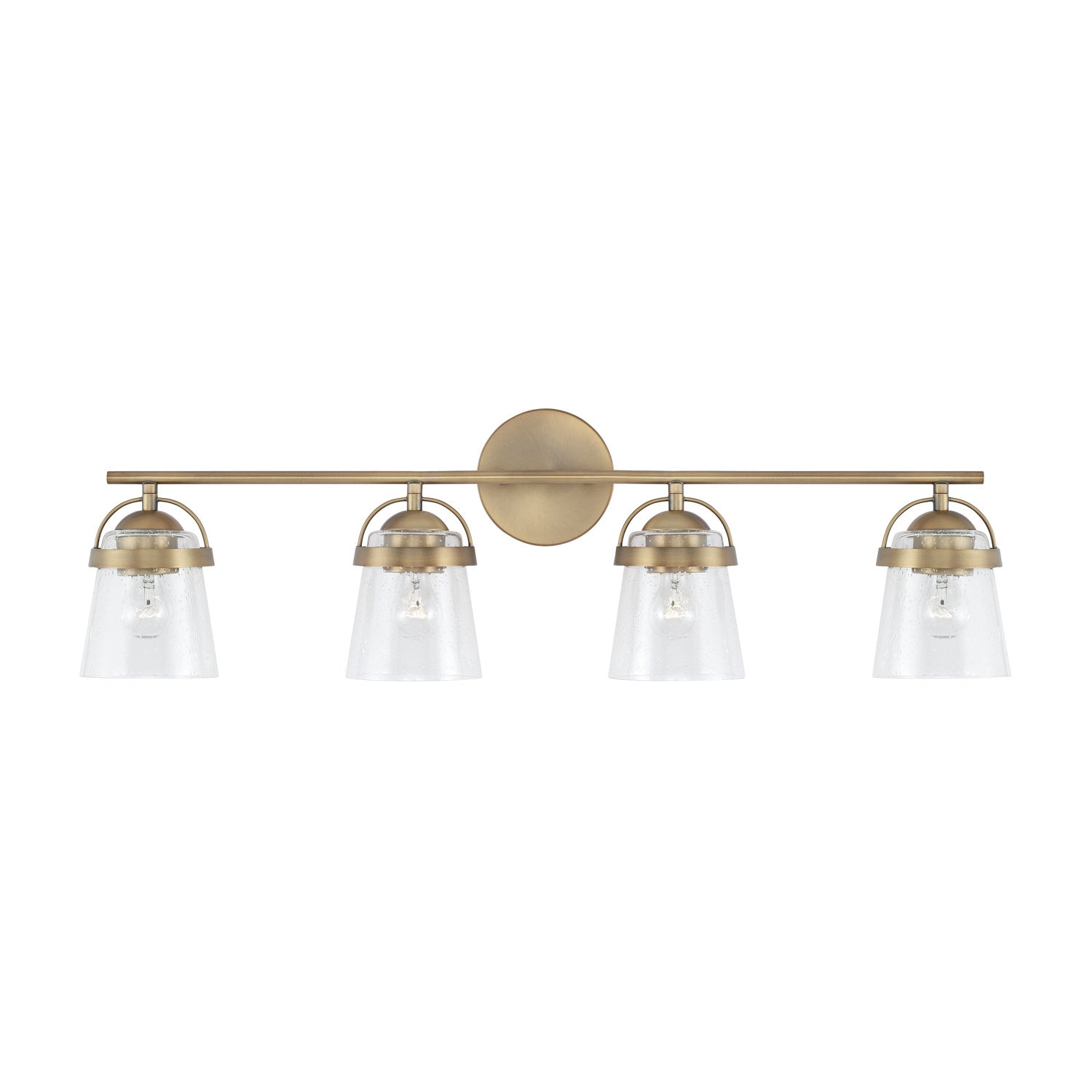 Capital Lighting - 147041AD-534 - Four Light Vanity - Madison - Aged Brass