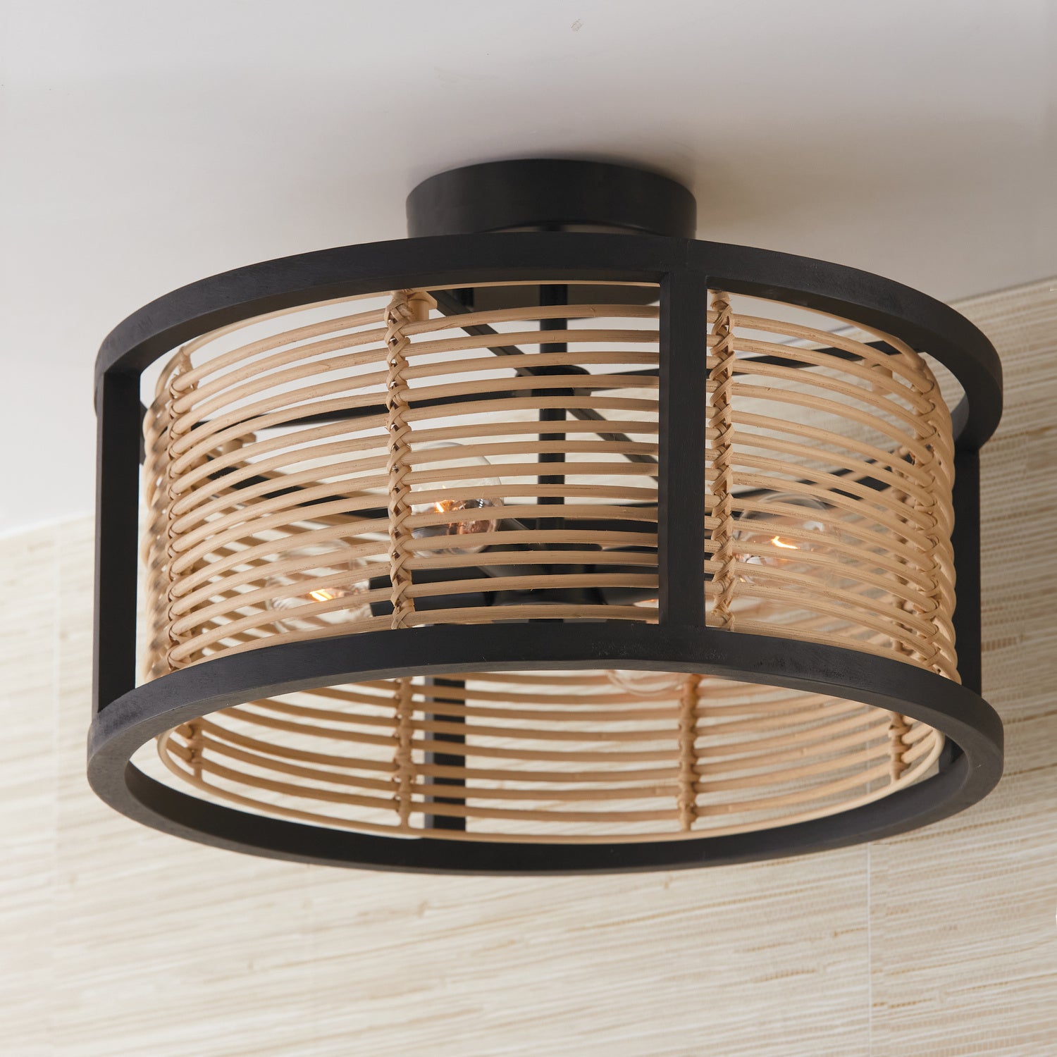 Capital Lighting - 244041FK - Four Light Semi Flush Mount - Rico - Flat Black