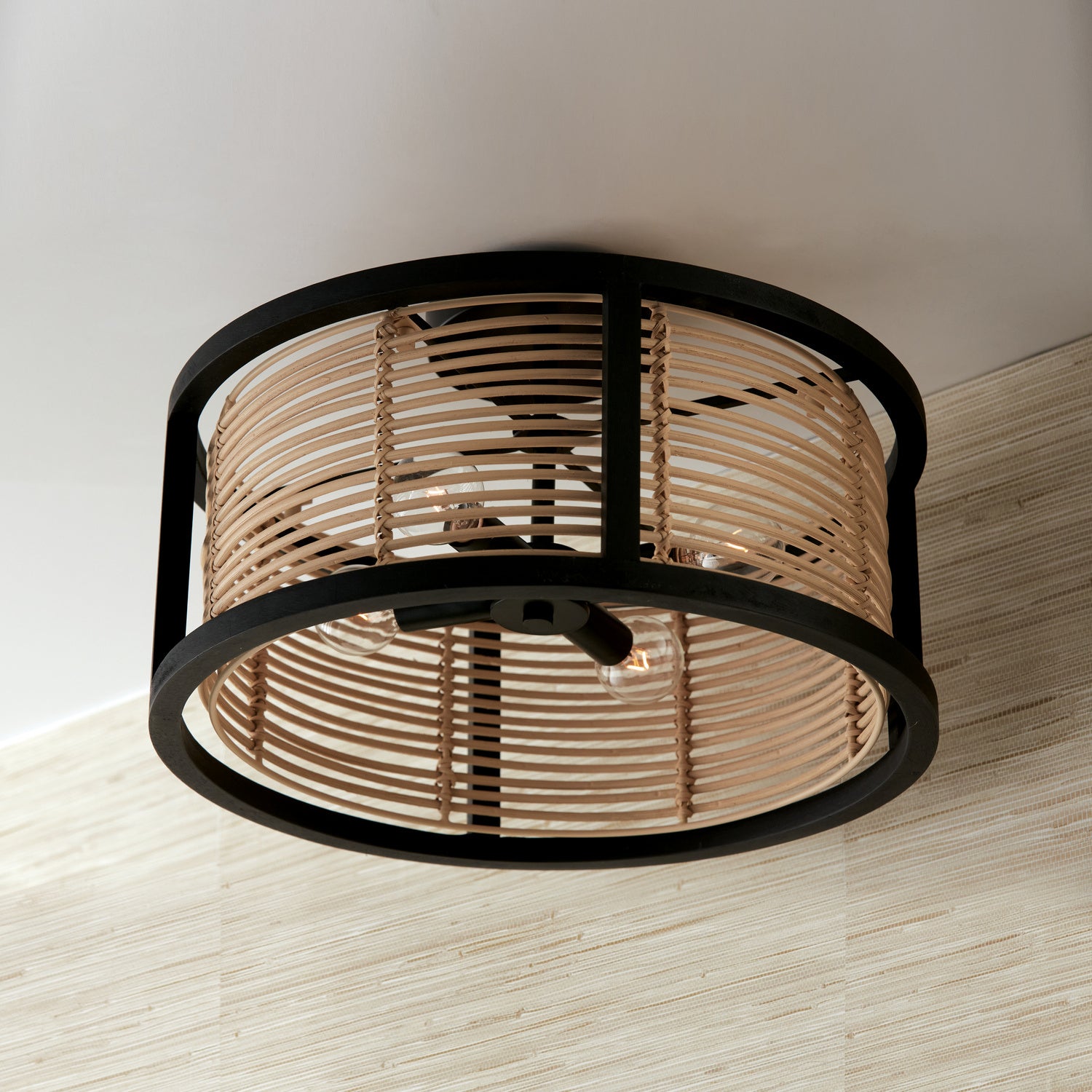 Capital Lighting - 244041FK - Four Light Semi Flush Mount - Rico - Flat Black
