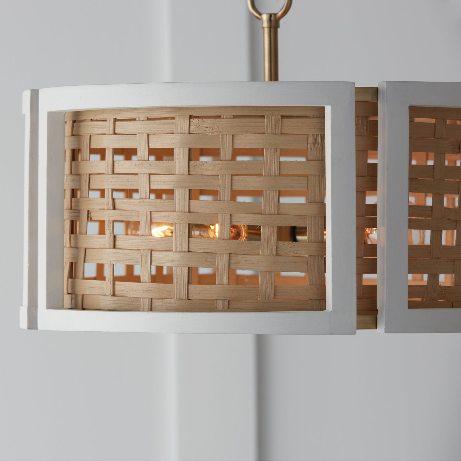 Capital Lighting - 244341WM - Four Light Semi Flush Mount - Lola - Flat White and Matte Brass