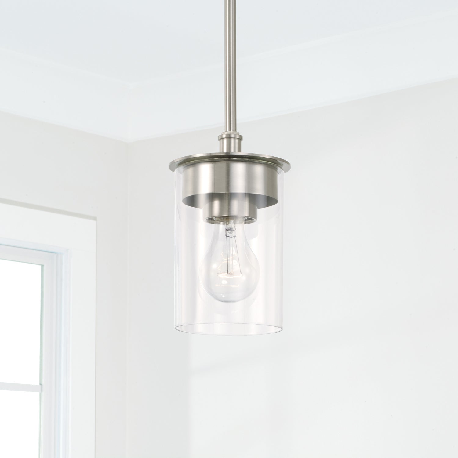 Capital Lighting - 246811BN-532 - One Light Semi Flush Mount - Mason - Brushed Nickel