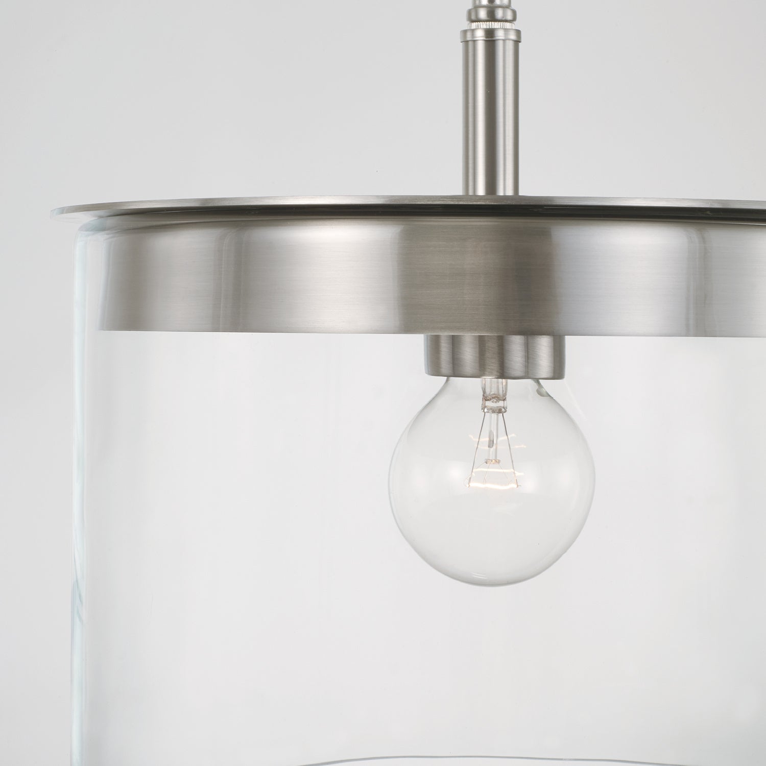 Capital Lighting - 246812BN - One Light Semi Flush Mount - Mason - Brushed Nickel