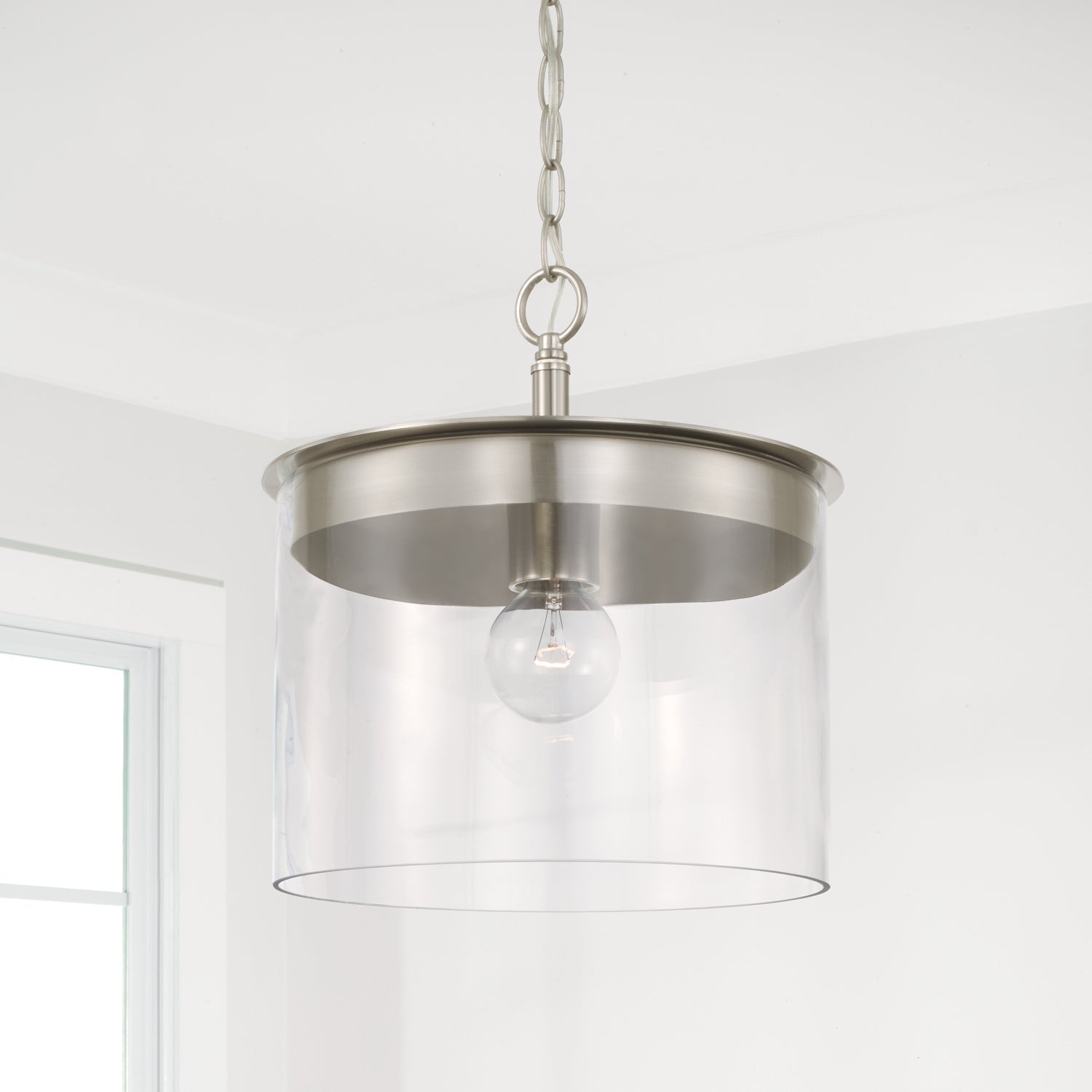 Capital Lighting - 246812BN - One Light Semi Flush Mount - Mason - Brushed Nickel