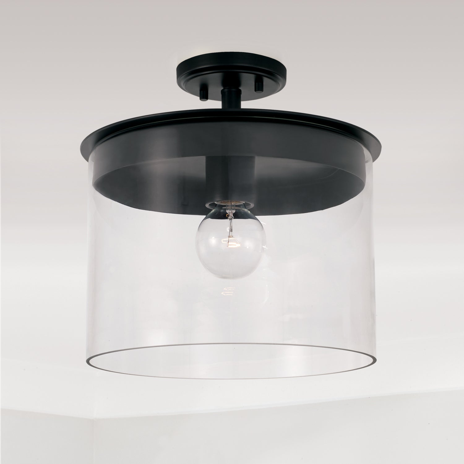 Capital Lighting - 246812MB - One Light Semi Flush Mount - Mason - Matte Black