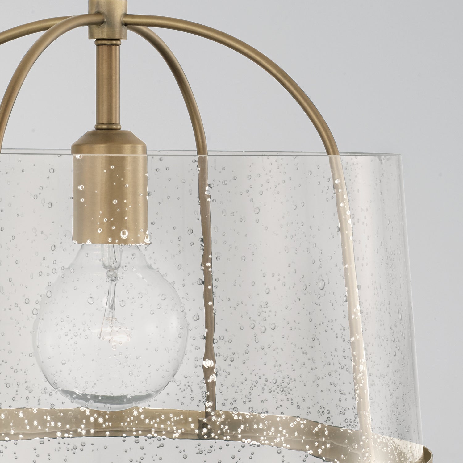 Capital Lighting - 247011AD - One Light Semi Flush Mount - Madison - Aged Brass