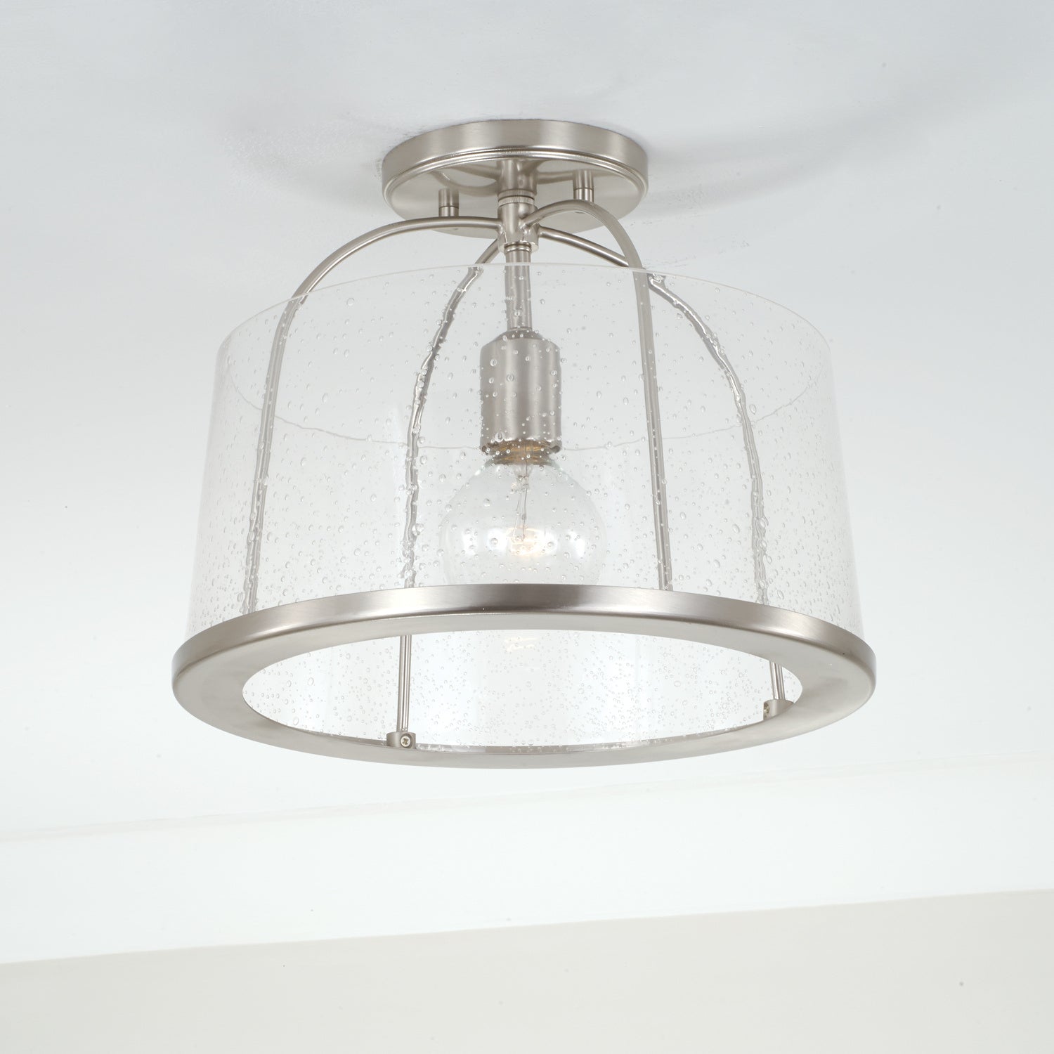 Capital Lighting - 247011BN - One Light Semi Flush Mount - Madison - Brushed Nickel