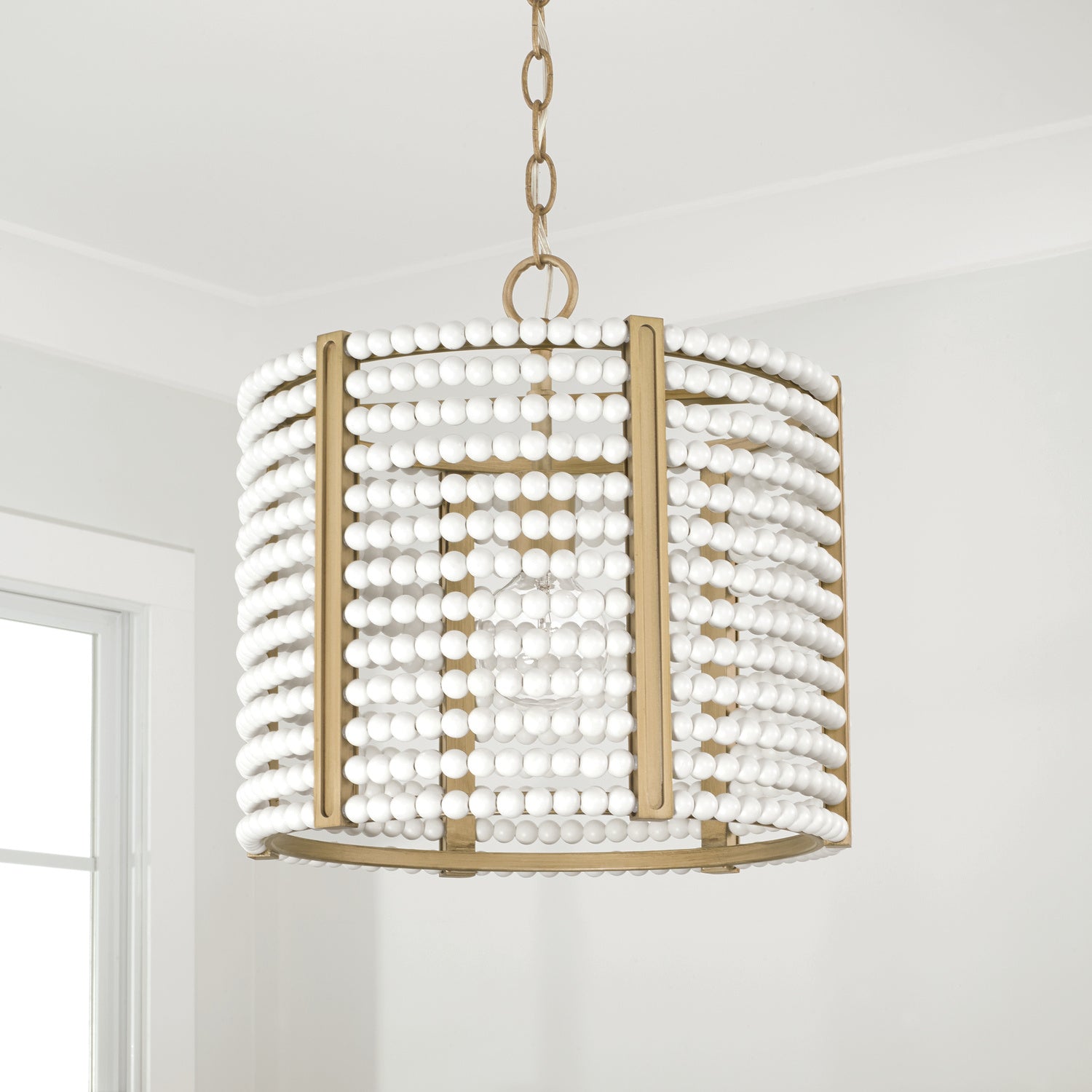 Capital Lighting - 247111AP - One Light Semi Flush Mount - Brynn - Aged Brass Painted