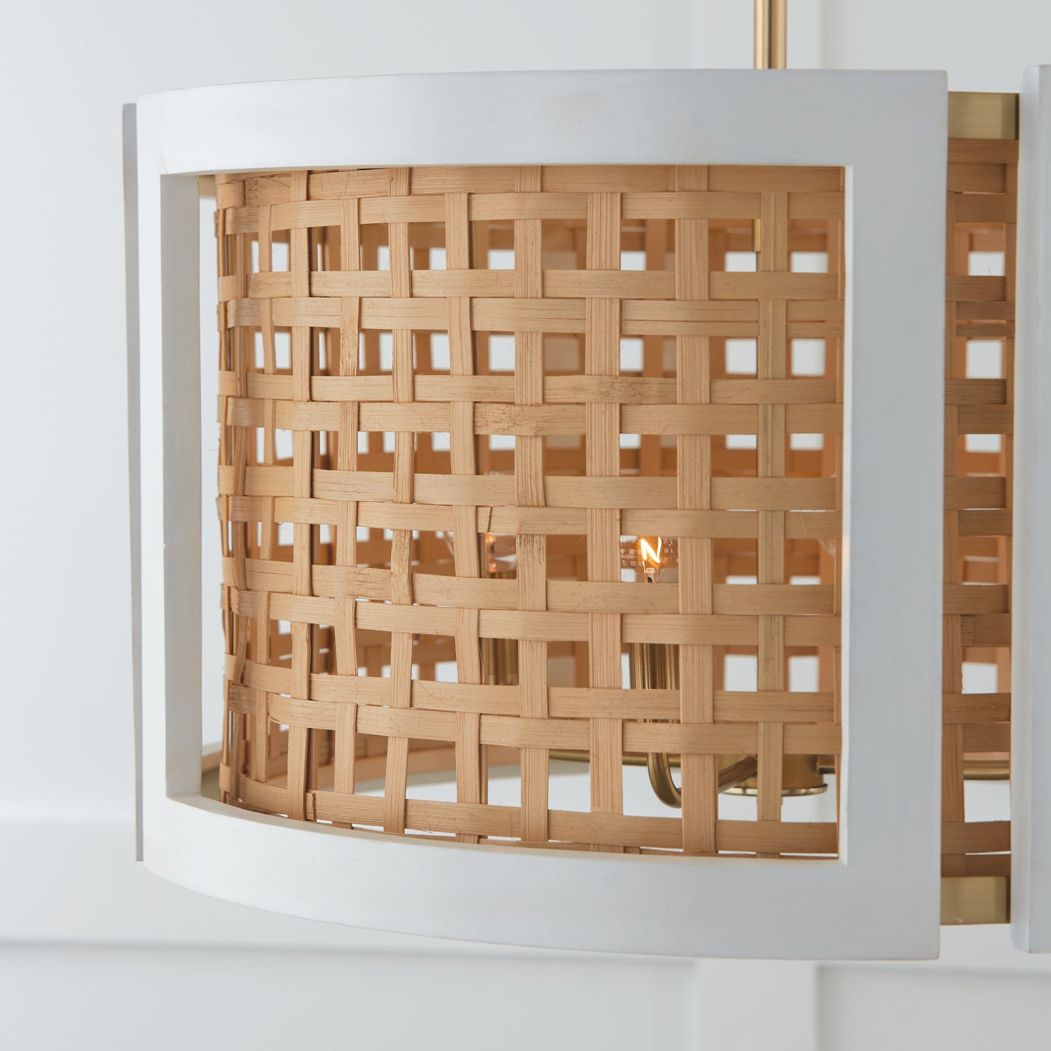 Capital Lighting - 344341WM - Four Light Pendant - Lola - Flat White and Matte Brass