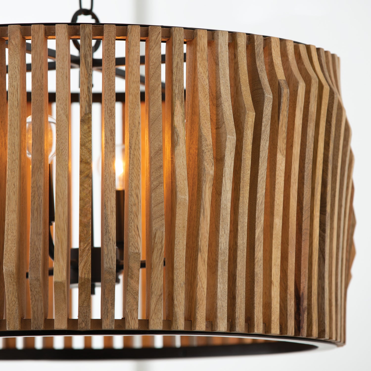Capital Lighting - 344642WK - Four Light Pendant - Archer - Light Wood and Matte Black