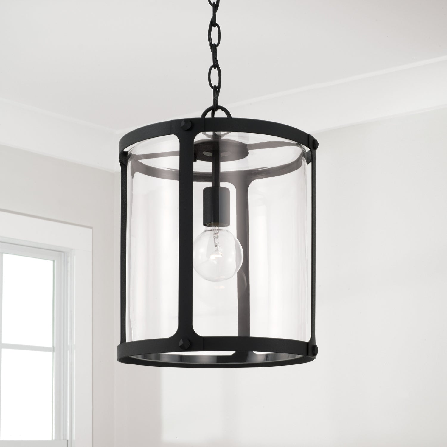 Capital Lighting - 344911BI - One Light Pendant - Brennen - Black Iron